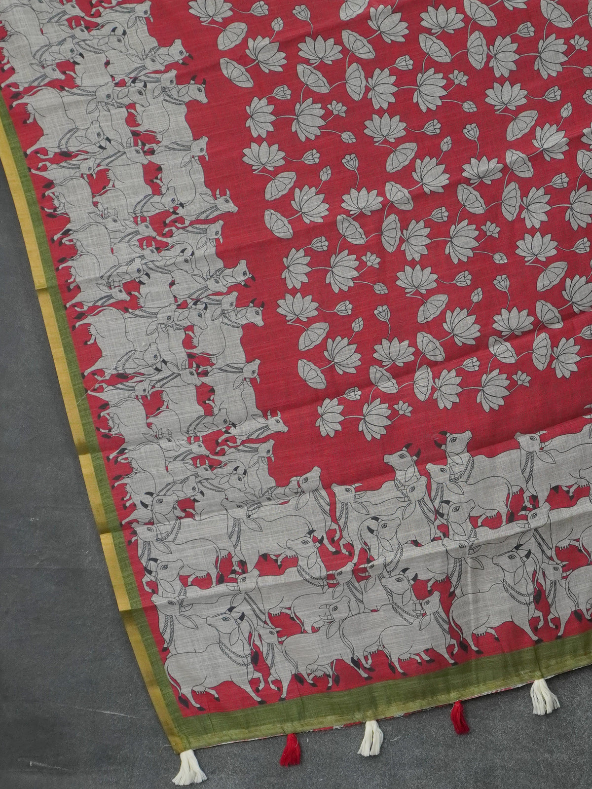 Linen Cotton Saree | TTDS3639