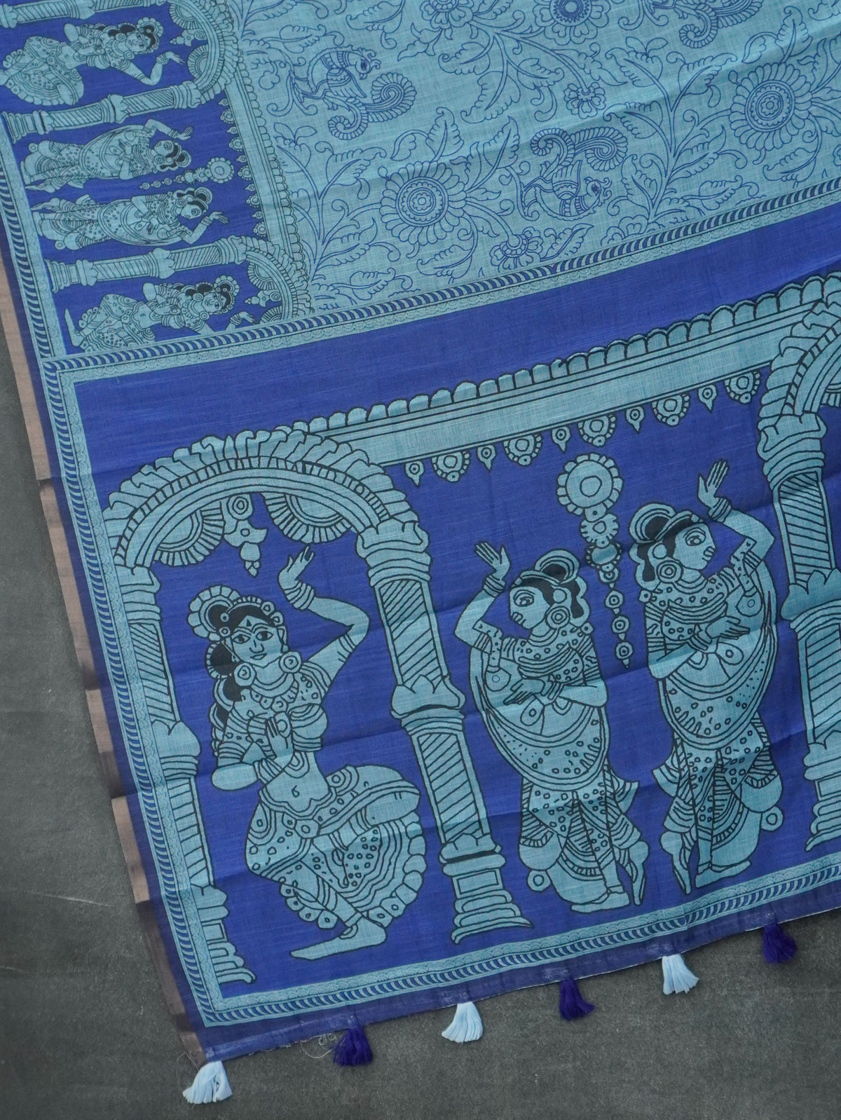 Linen Cotton Saree | TTDS3640