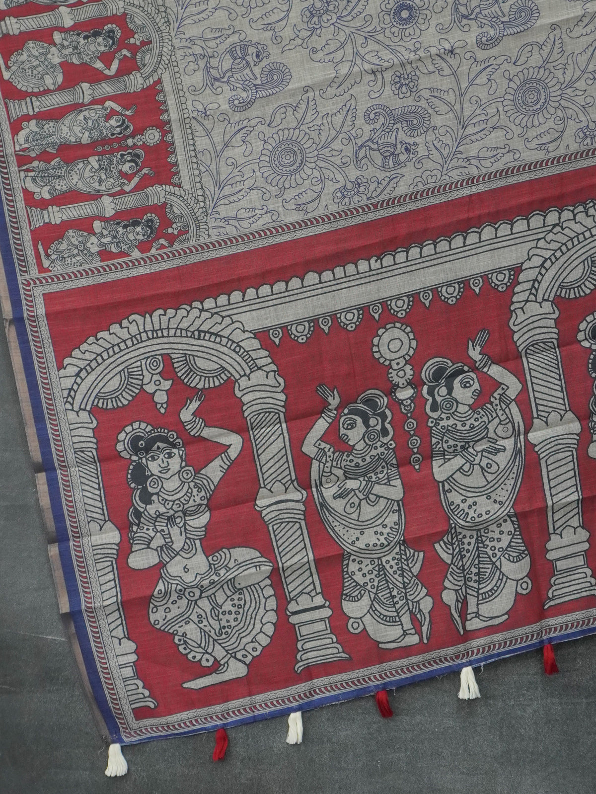 Linen Cotton Saree | TTDS3640