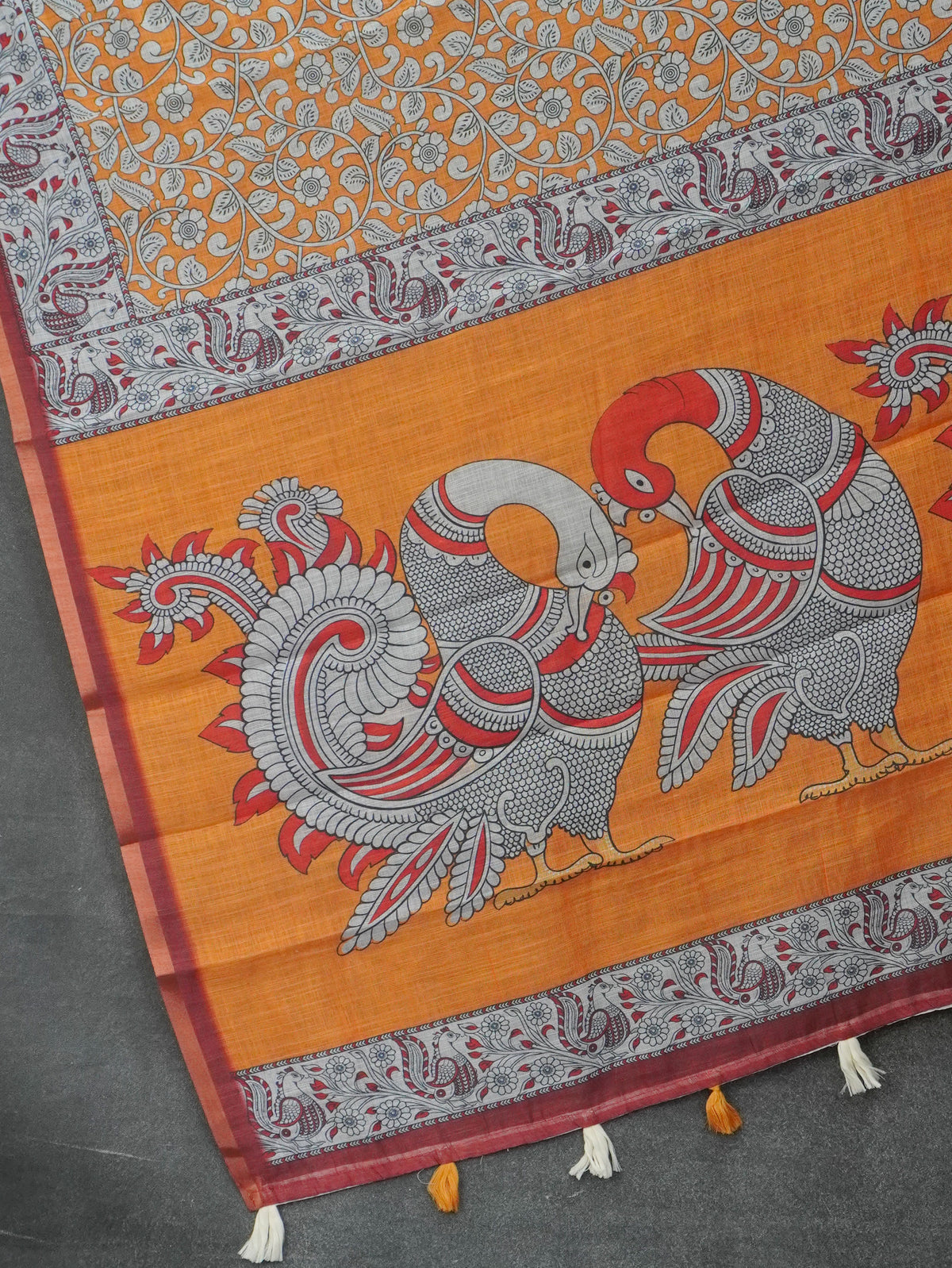 Linen Cotton Saree | TTDS3638