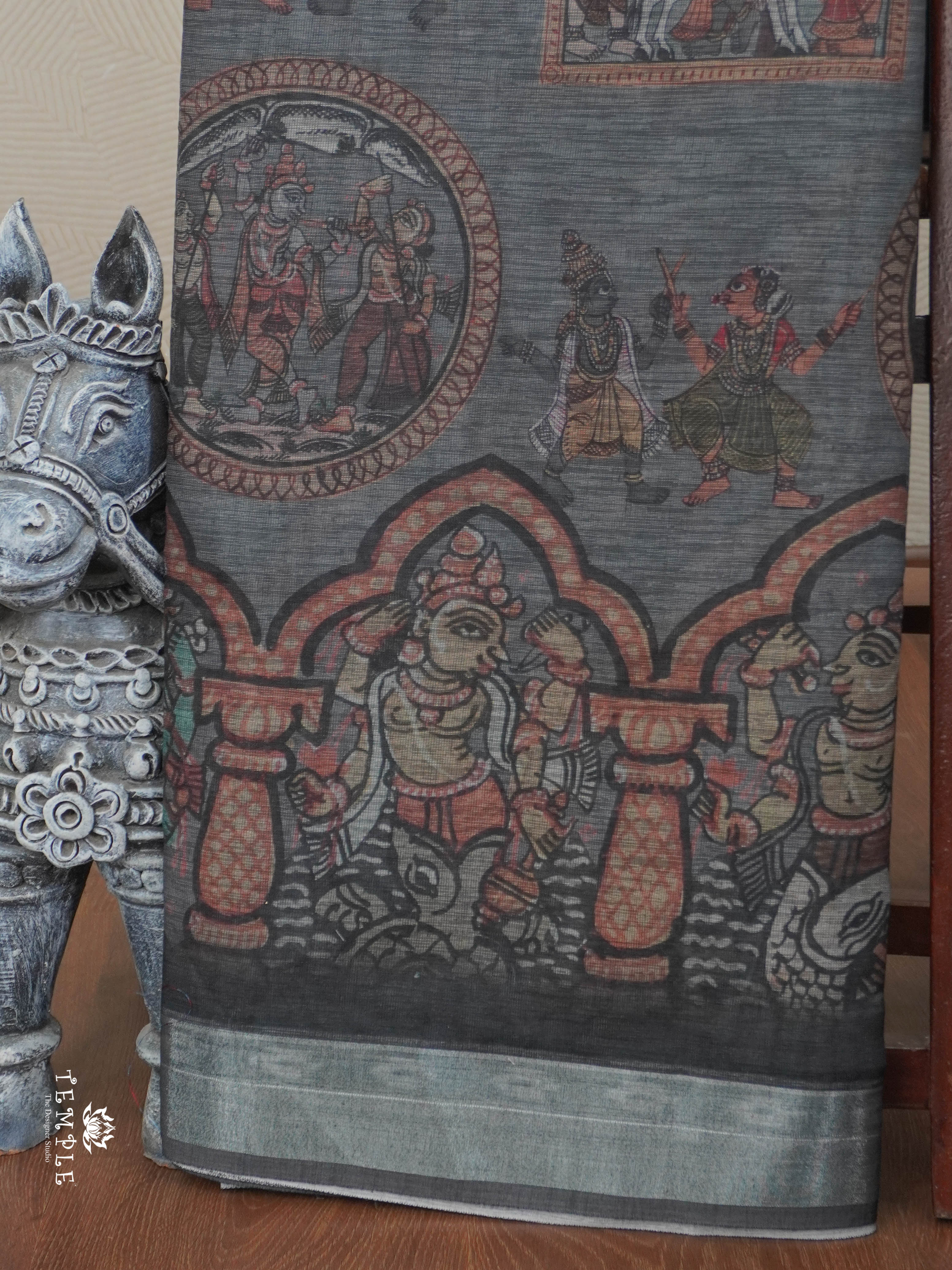 Linen Cotton Saree | TTDS2821