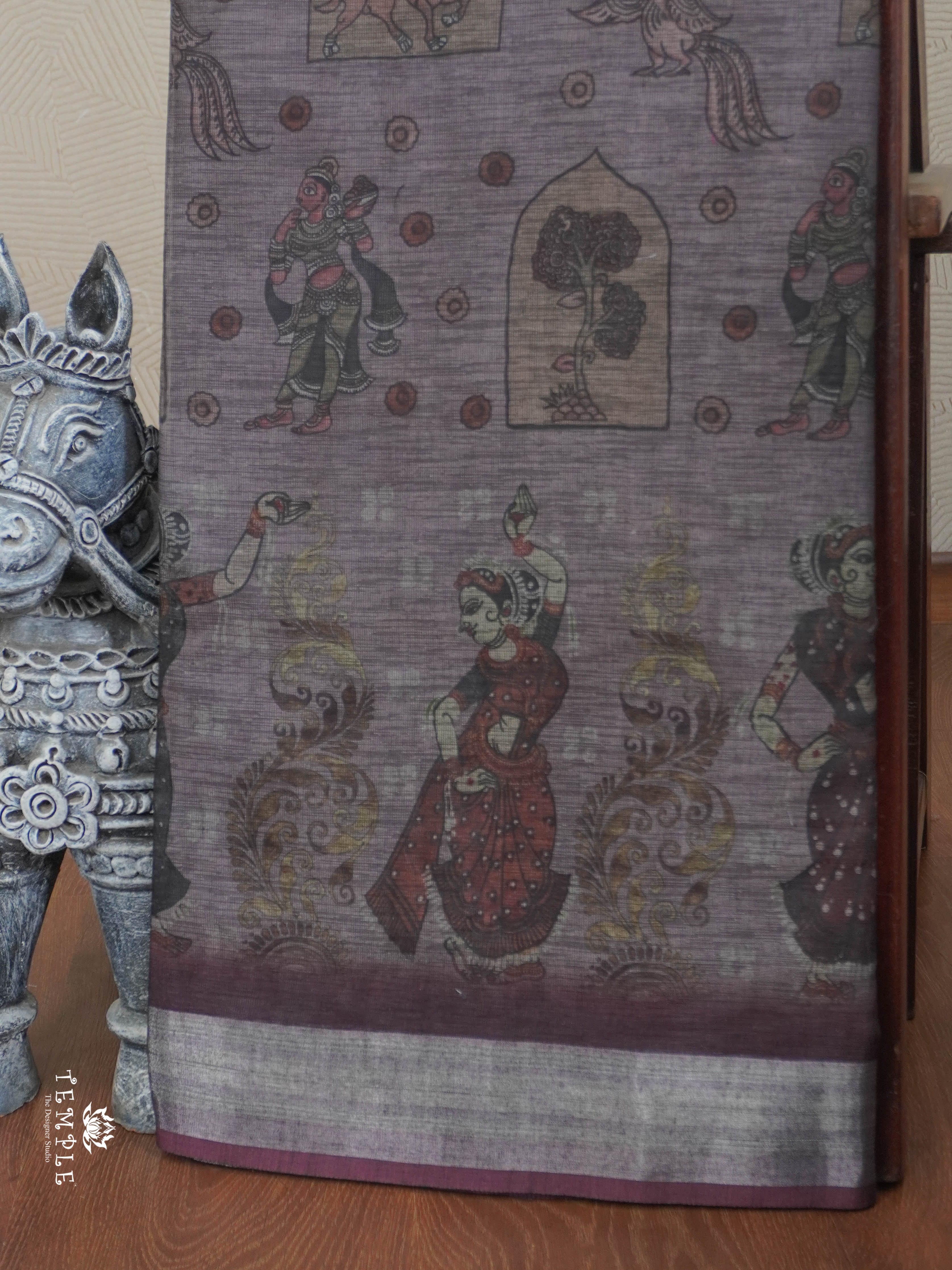 Linen Cotton Saree | TTDS2821