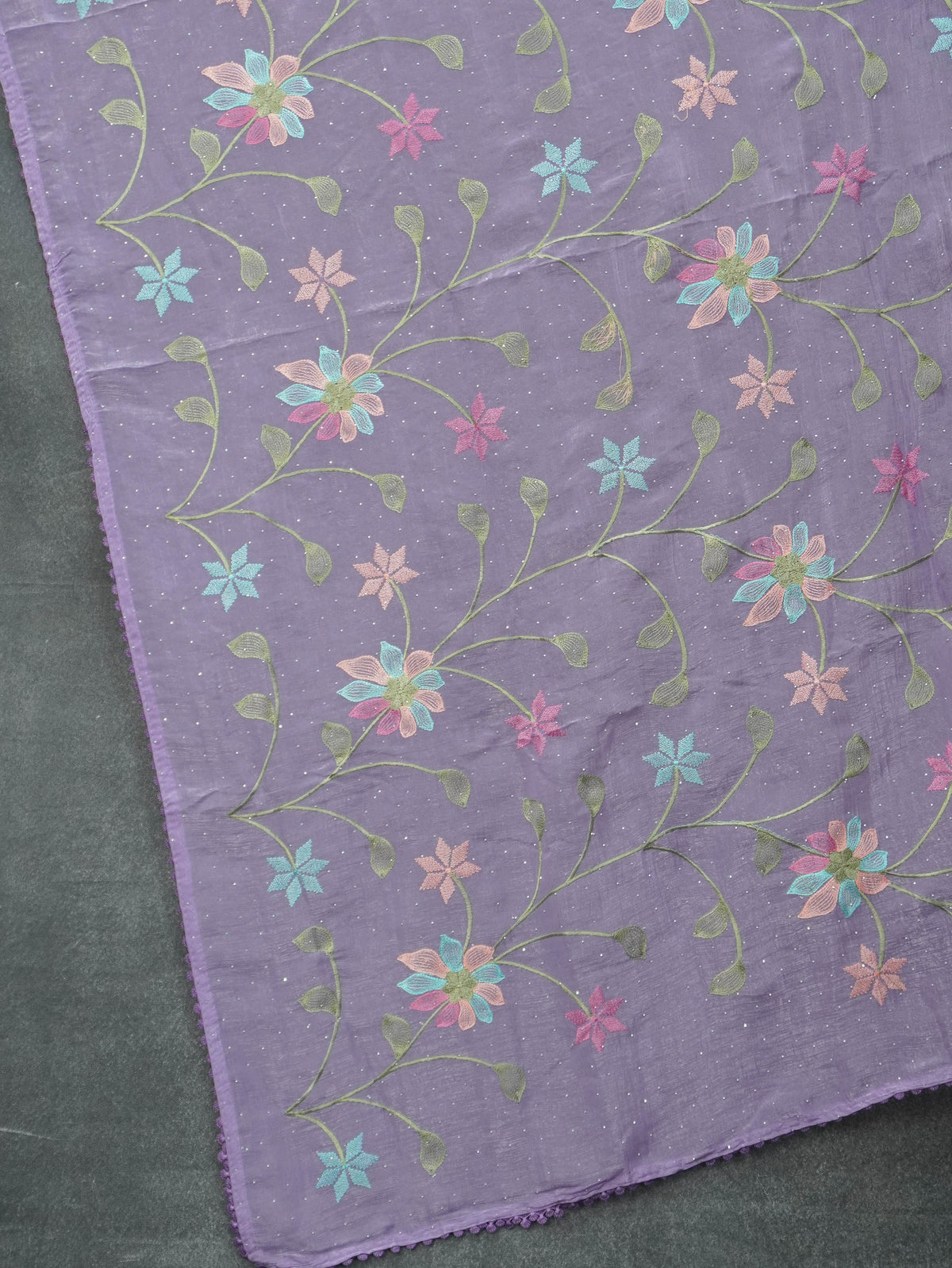 Crushed Organza Saree | TTDS3626
