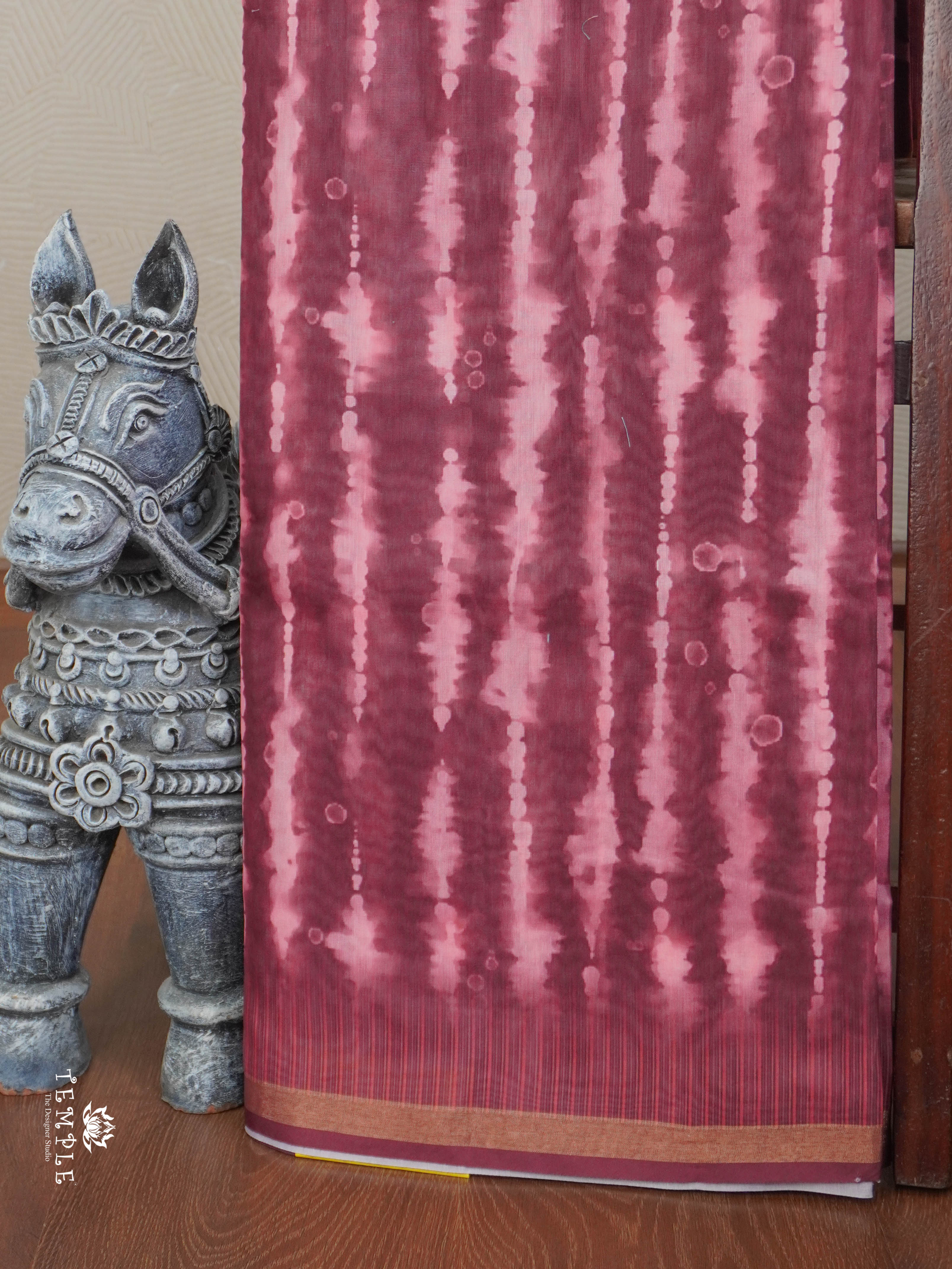 Shibori Print Cotton Saree | TTDS2800