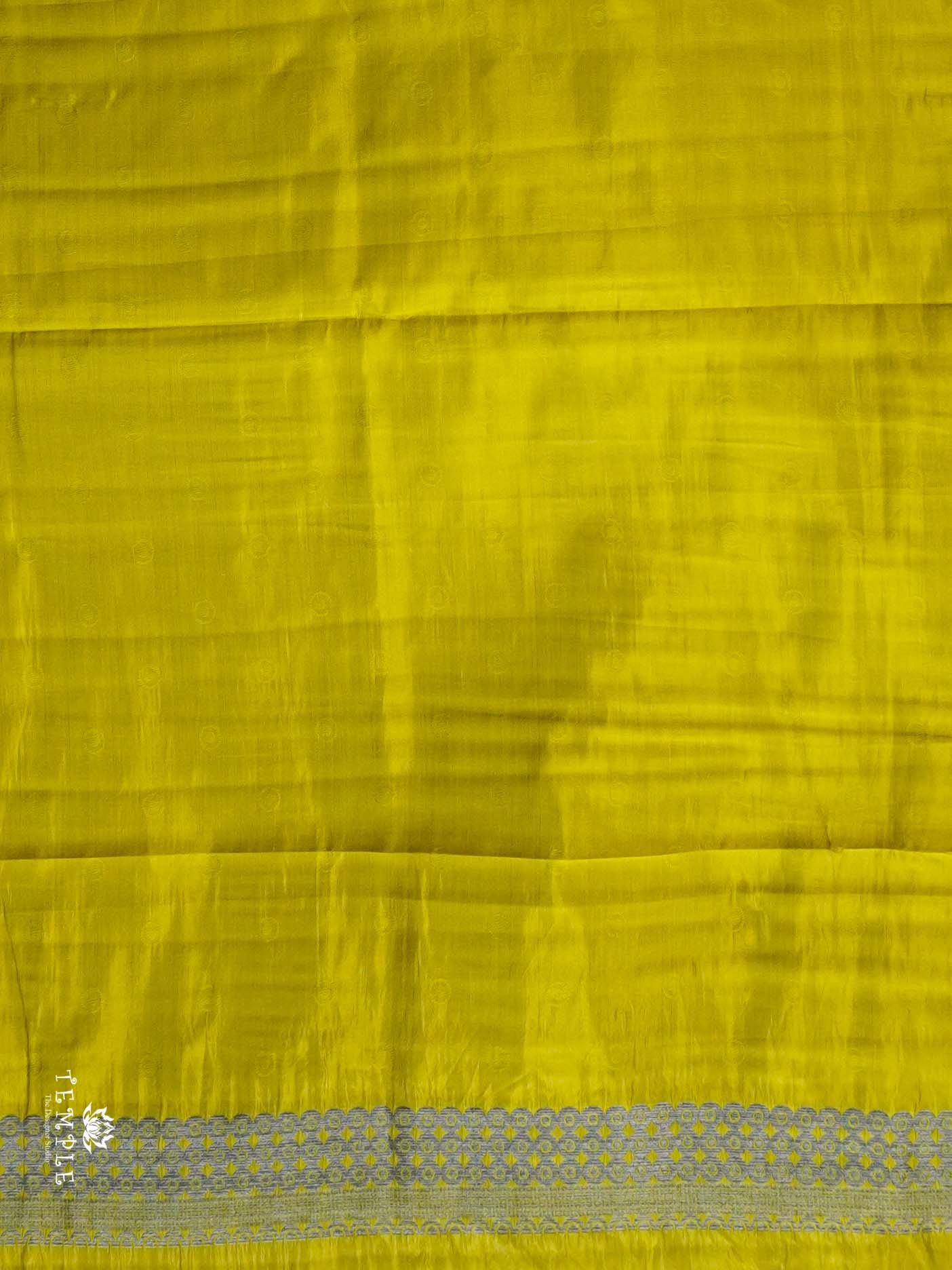 Semi Tussar Silk Saree(Lime Green) | TTDS2662