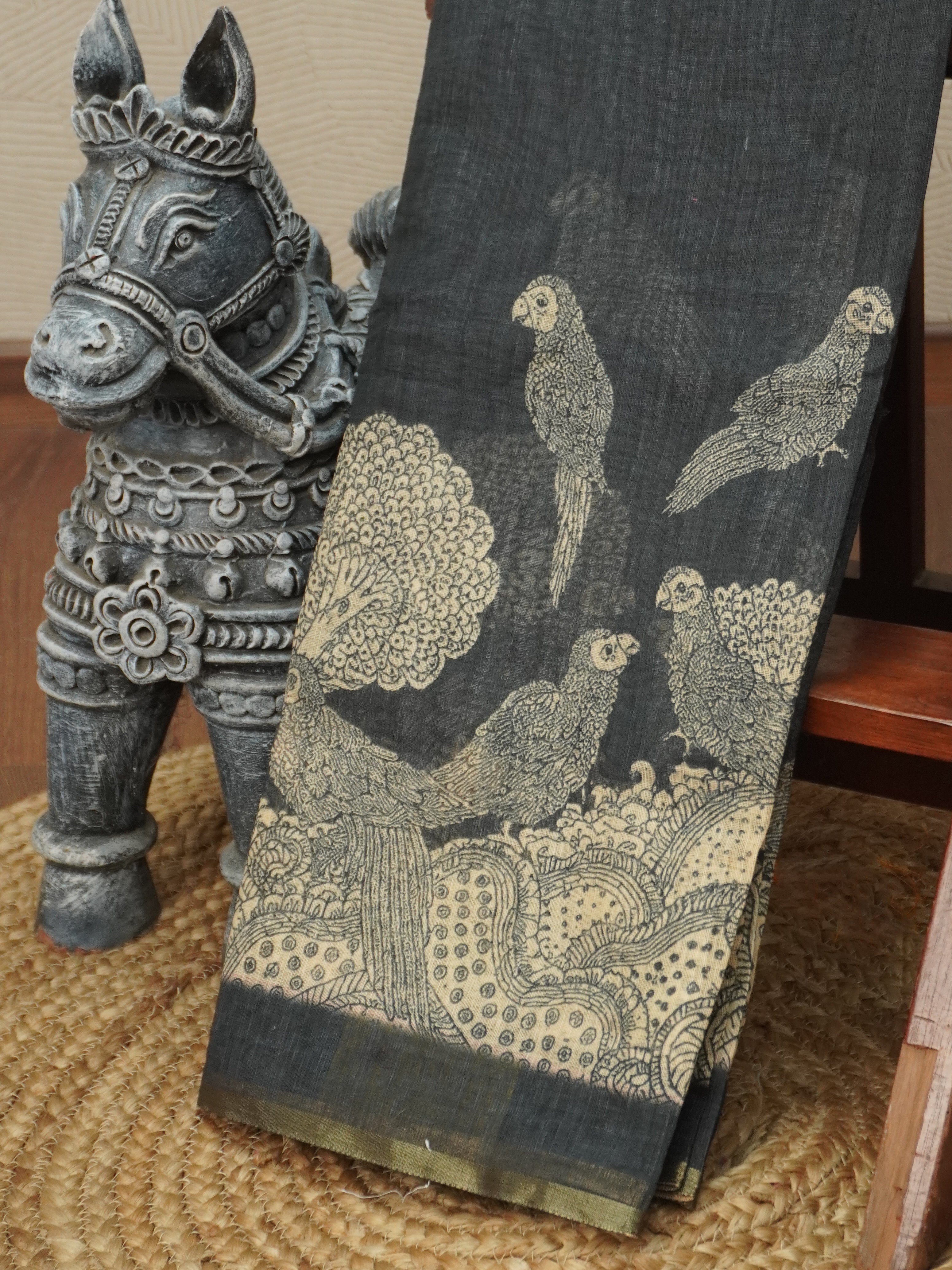 Linen Cotton Saree | TTDS3210