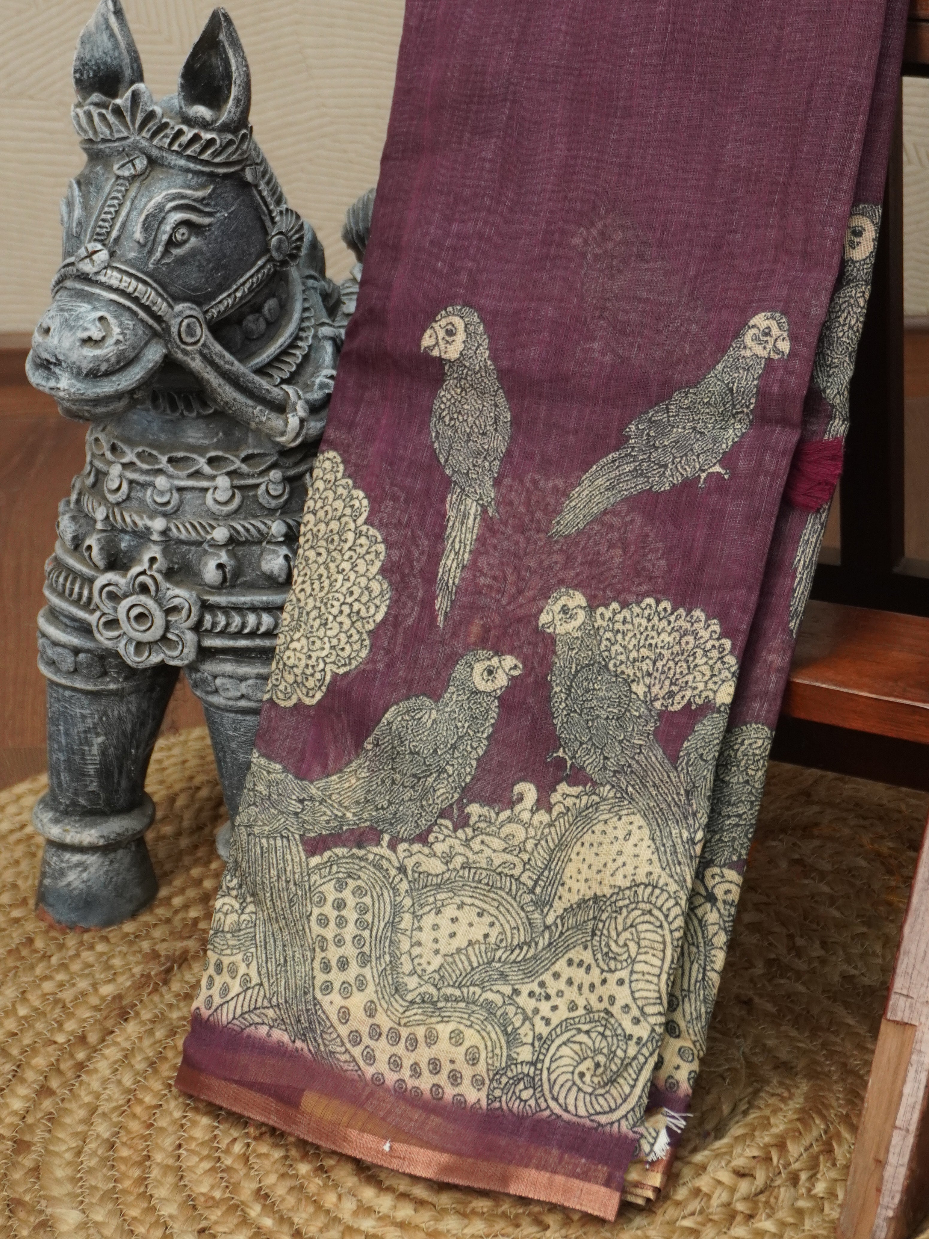 Linen Cotton Saree | TTDS3210
