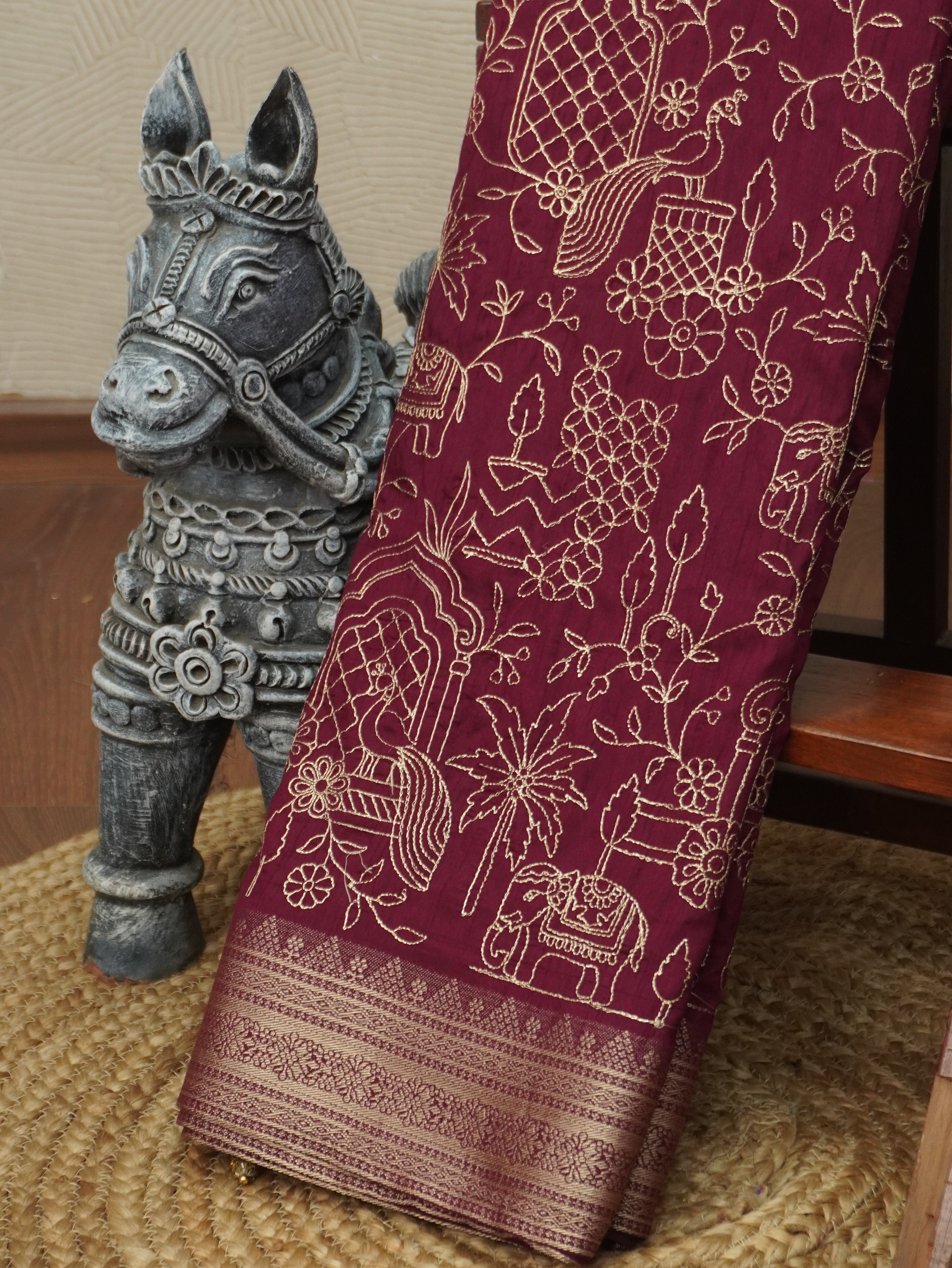 Raw Silk Saree | TTDS3220