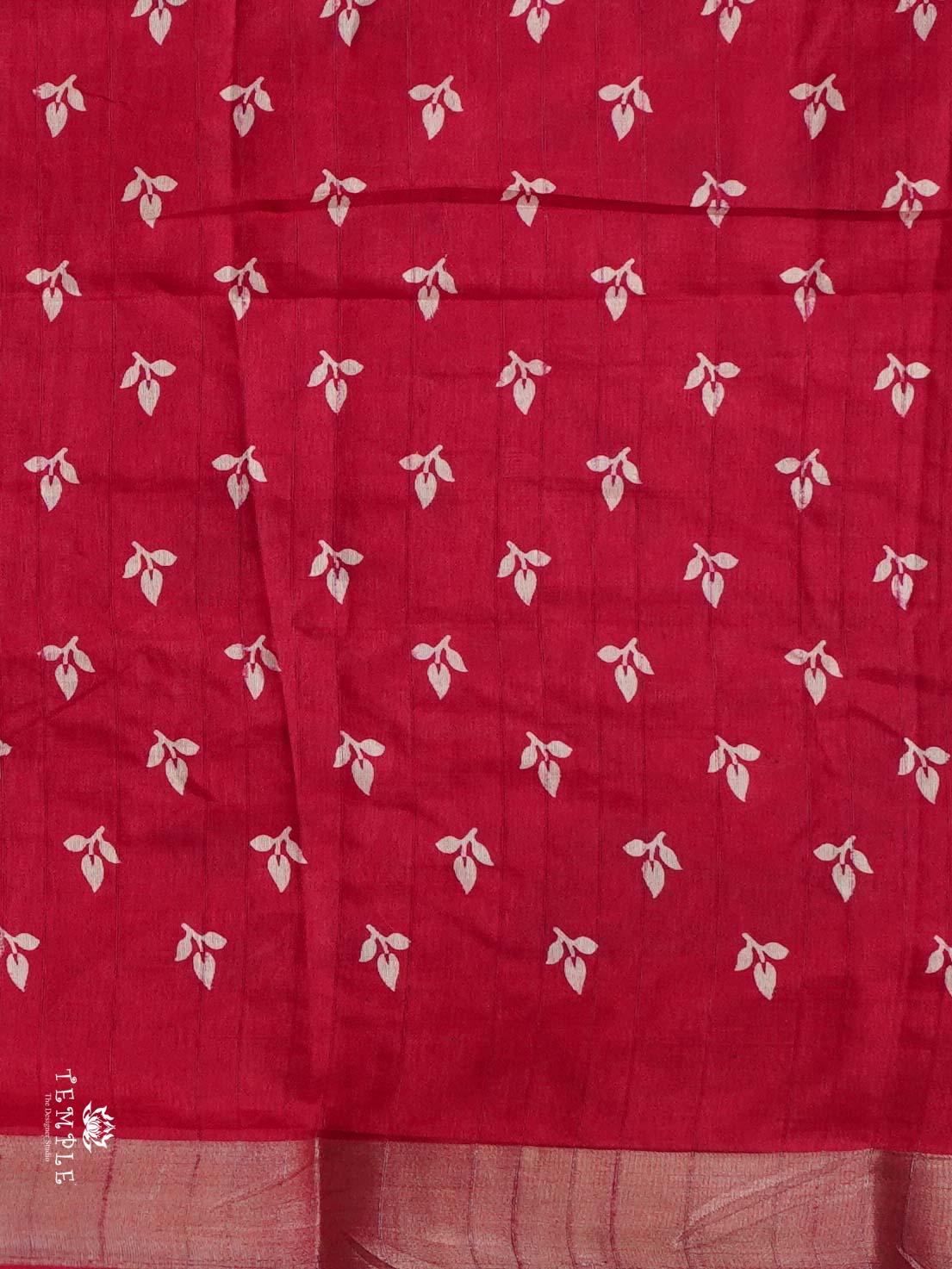 Printed kosa Silk Saree(Rani Pink) | TTDS2223