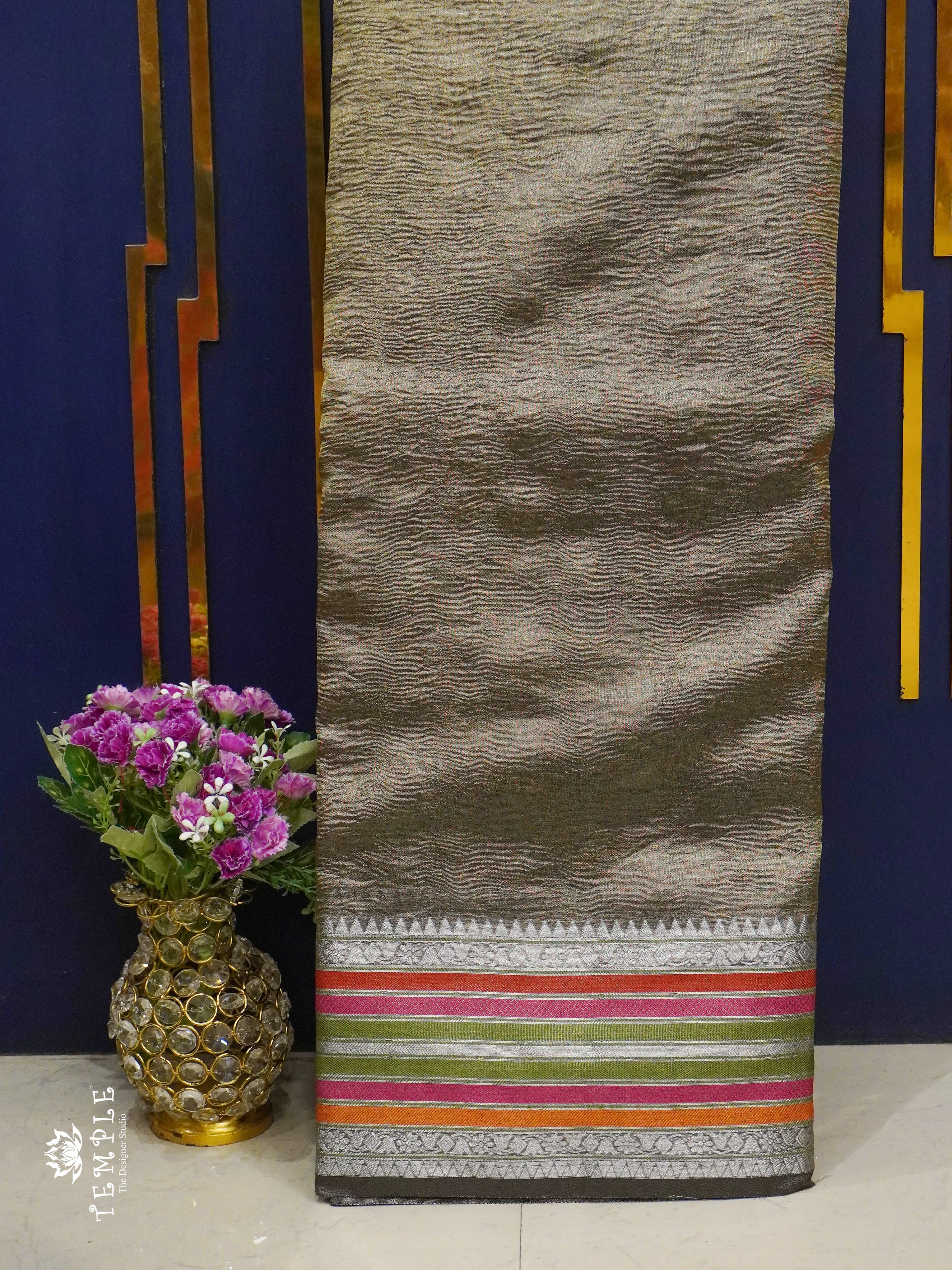 Crushed Tissue Saree | TTDS1342 | Sparkling Deals