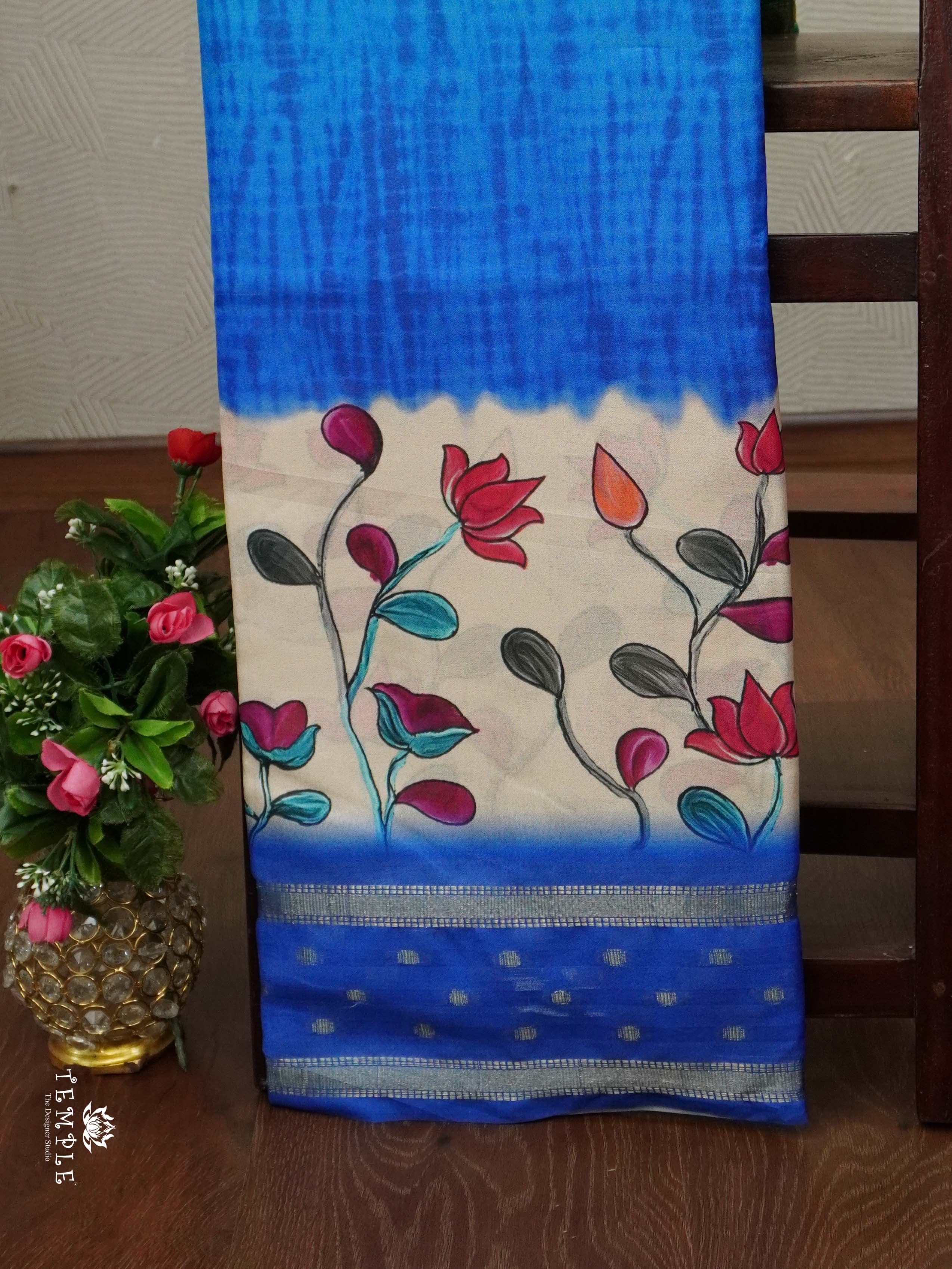 Semi Crepe Saree With Triple Shades | TTDS2303