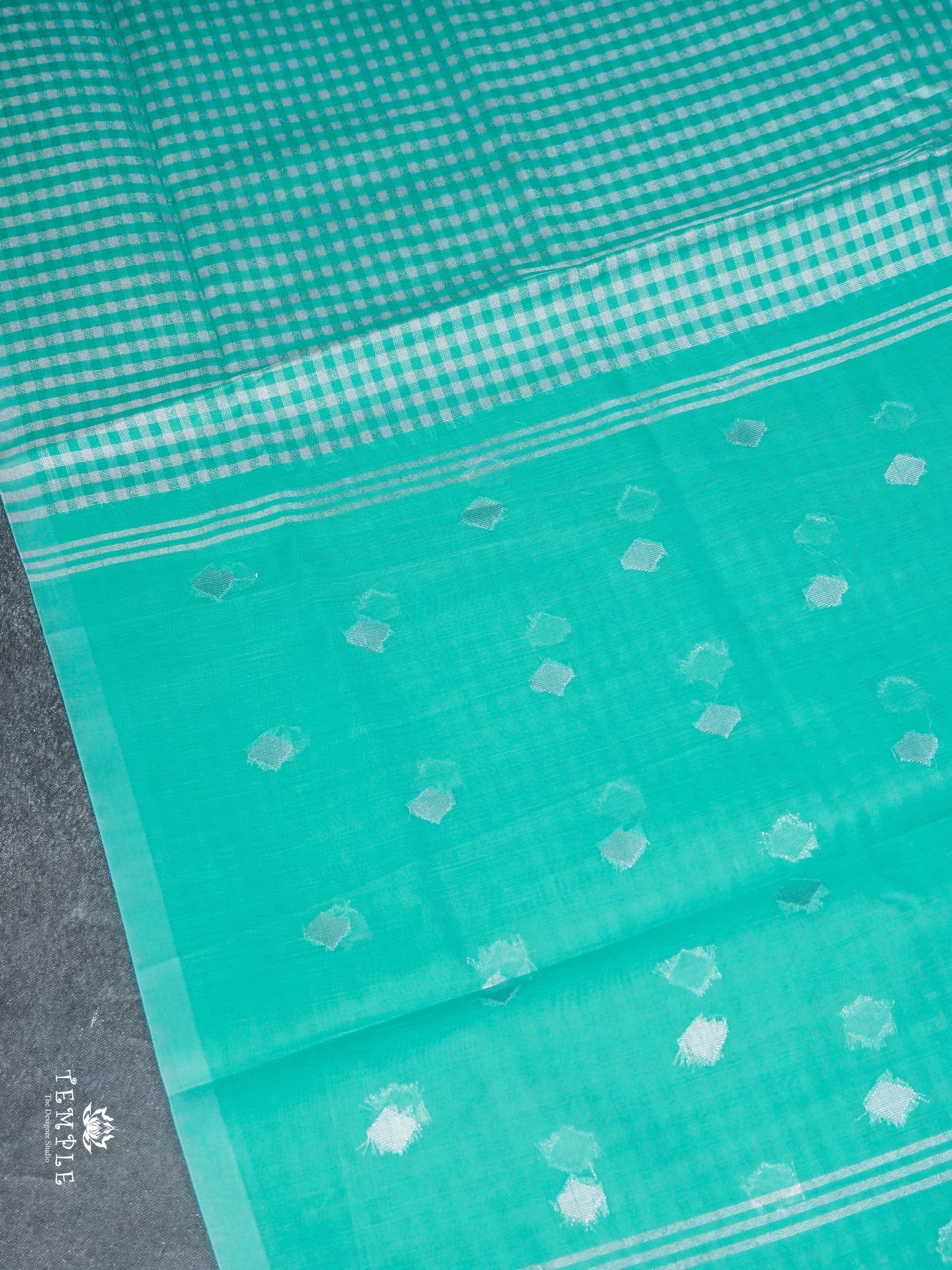 Checked Pattern Chanderi Cotton Saree | TTDS1540