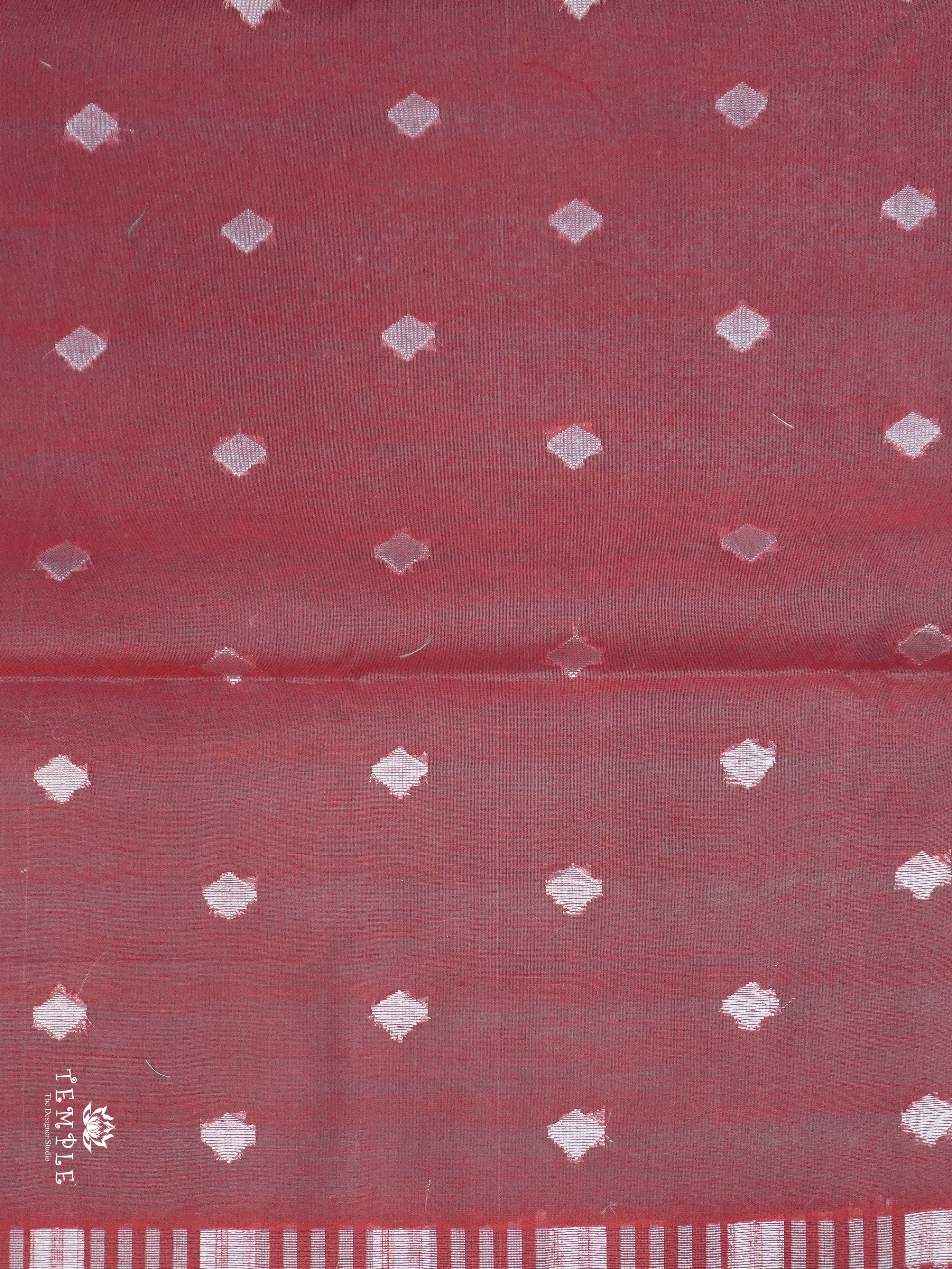 Checked Pattern Chanderi Cotton Saree | TTDS1540