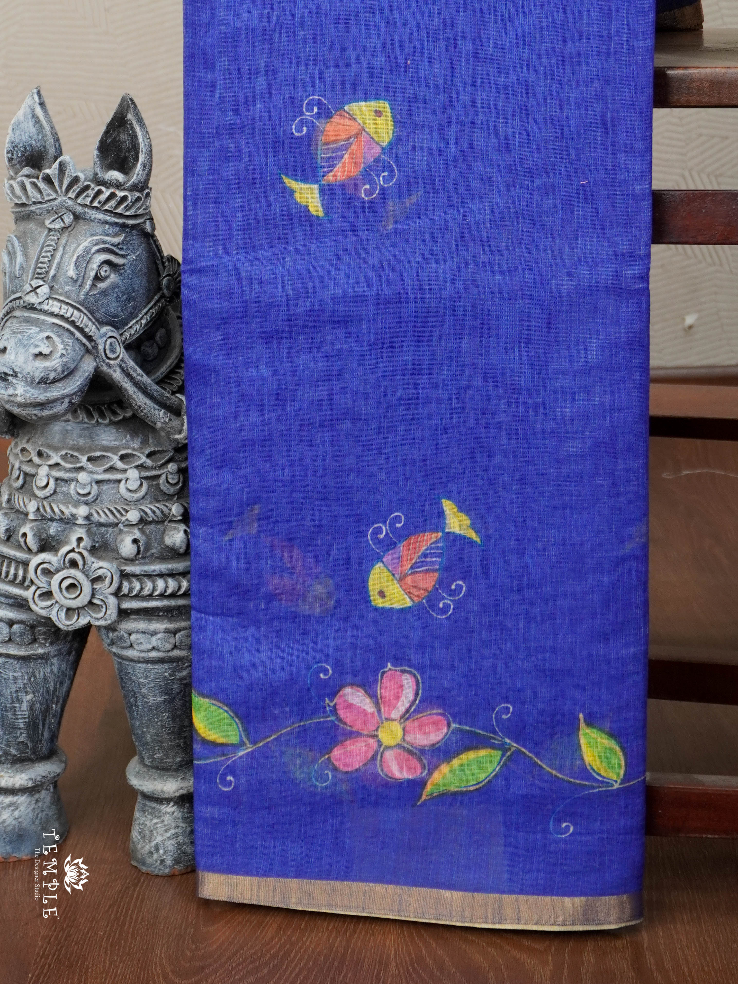 Linen cotton saree | TTDS2814