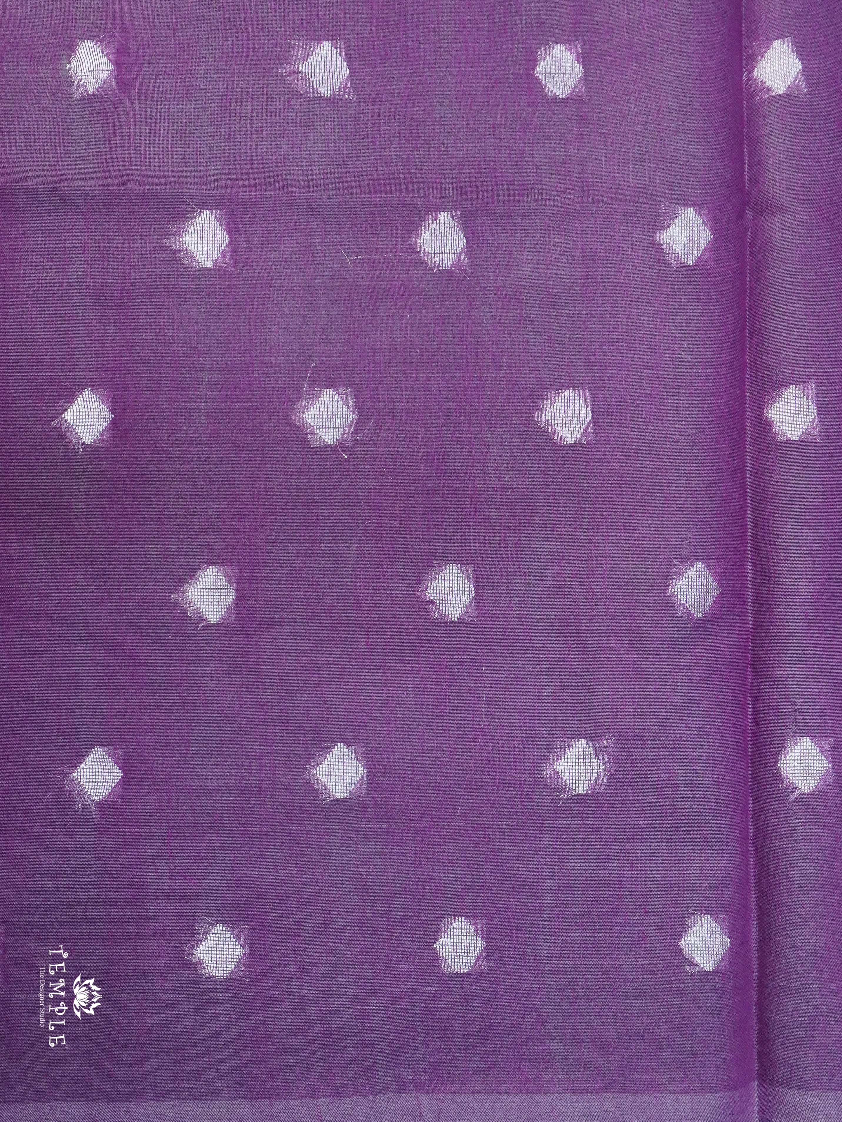 Checked Pattern Chanderi Cotton Saree | TTDS1540