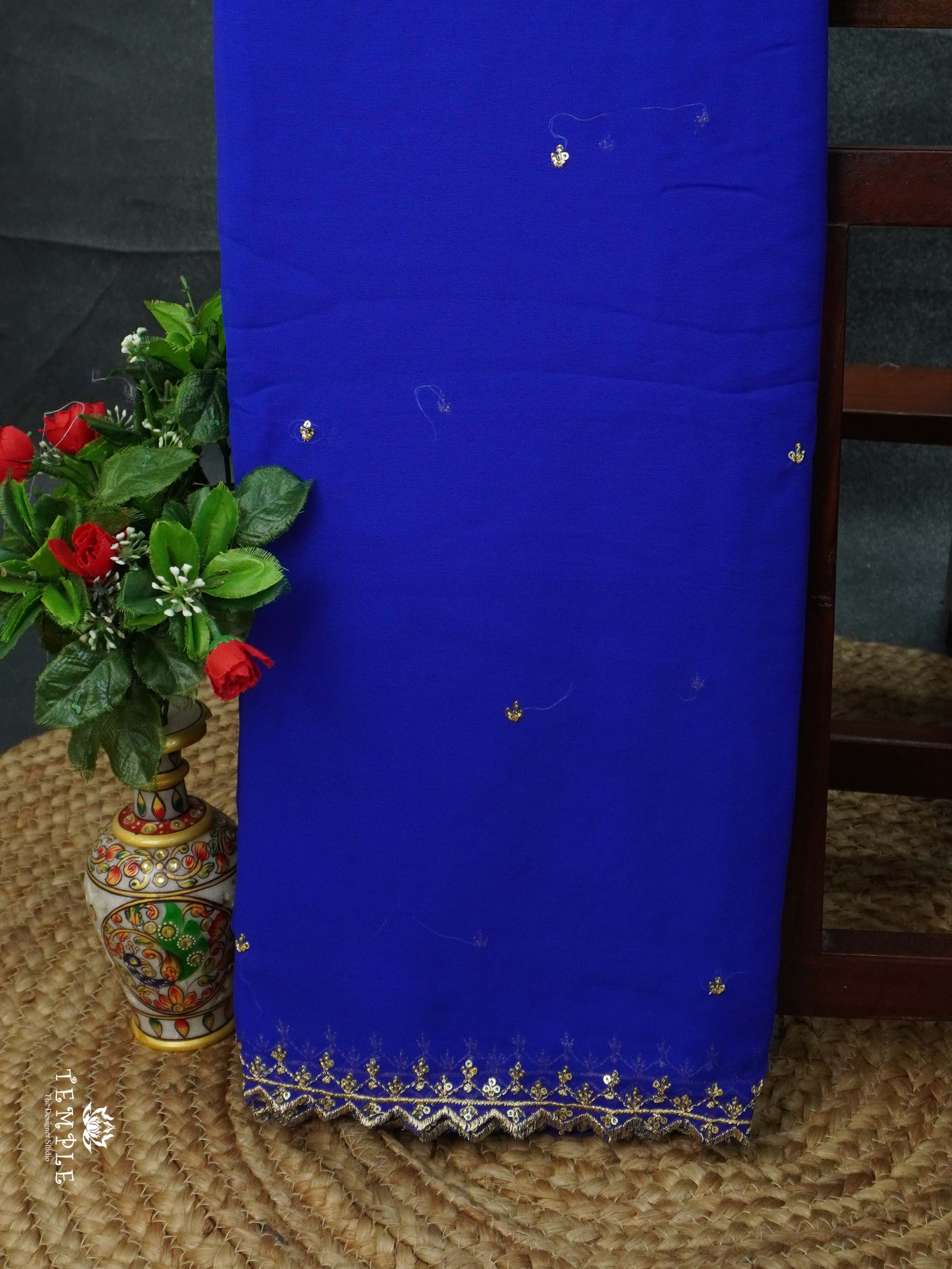 Georgette Saree with Designer Blouse | TTDS2243
