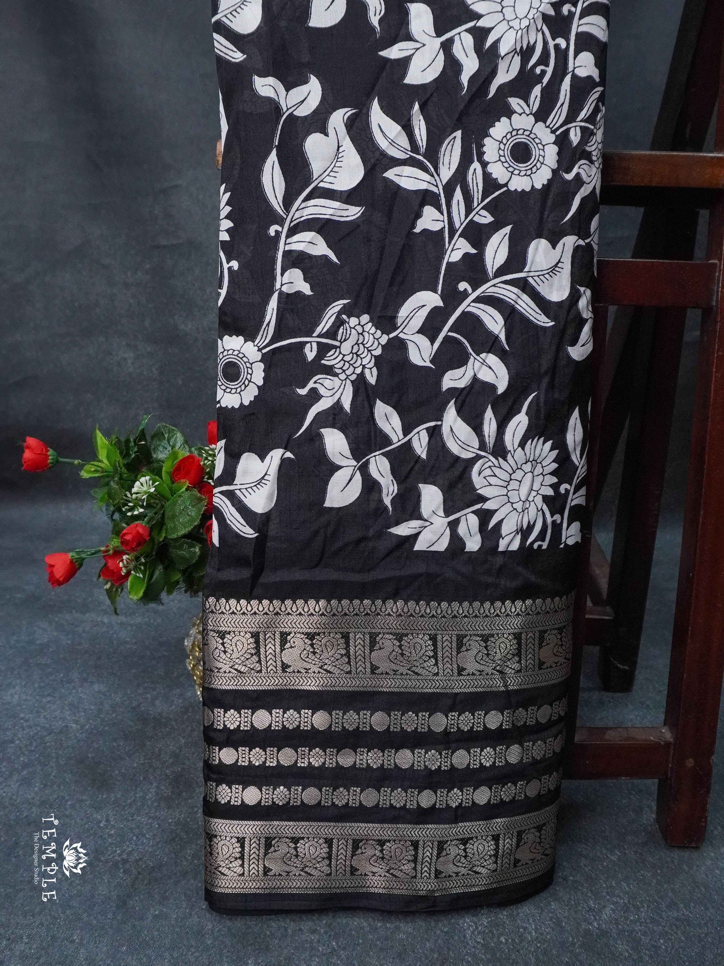 Floral Printed Dola Saree | TTDS1820