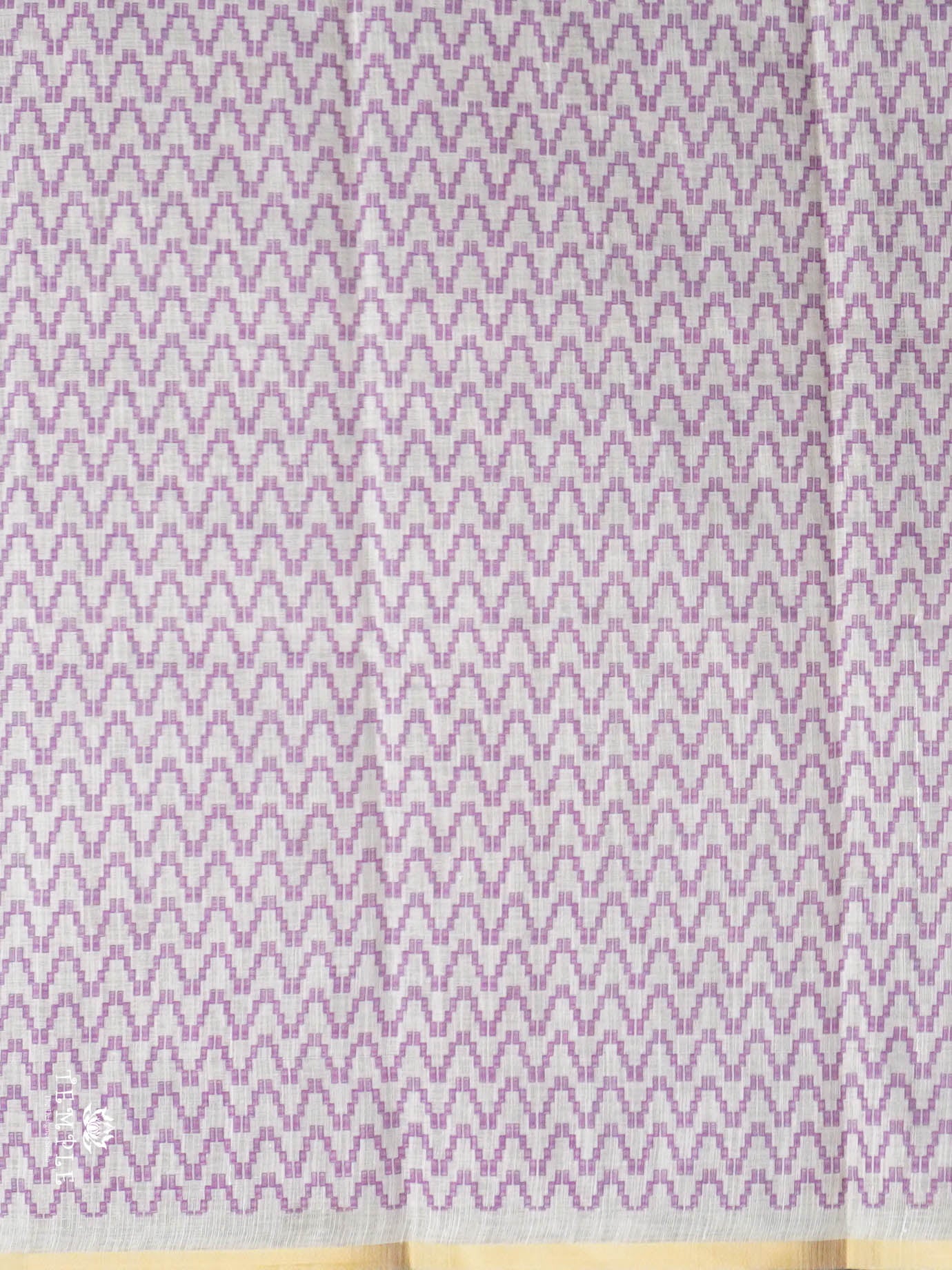 Geometrical Pattern Linen Saree | TTDS2812