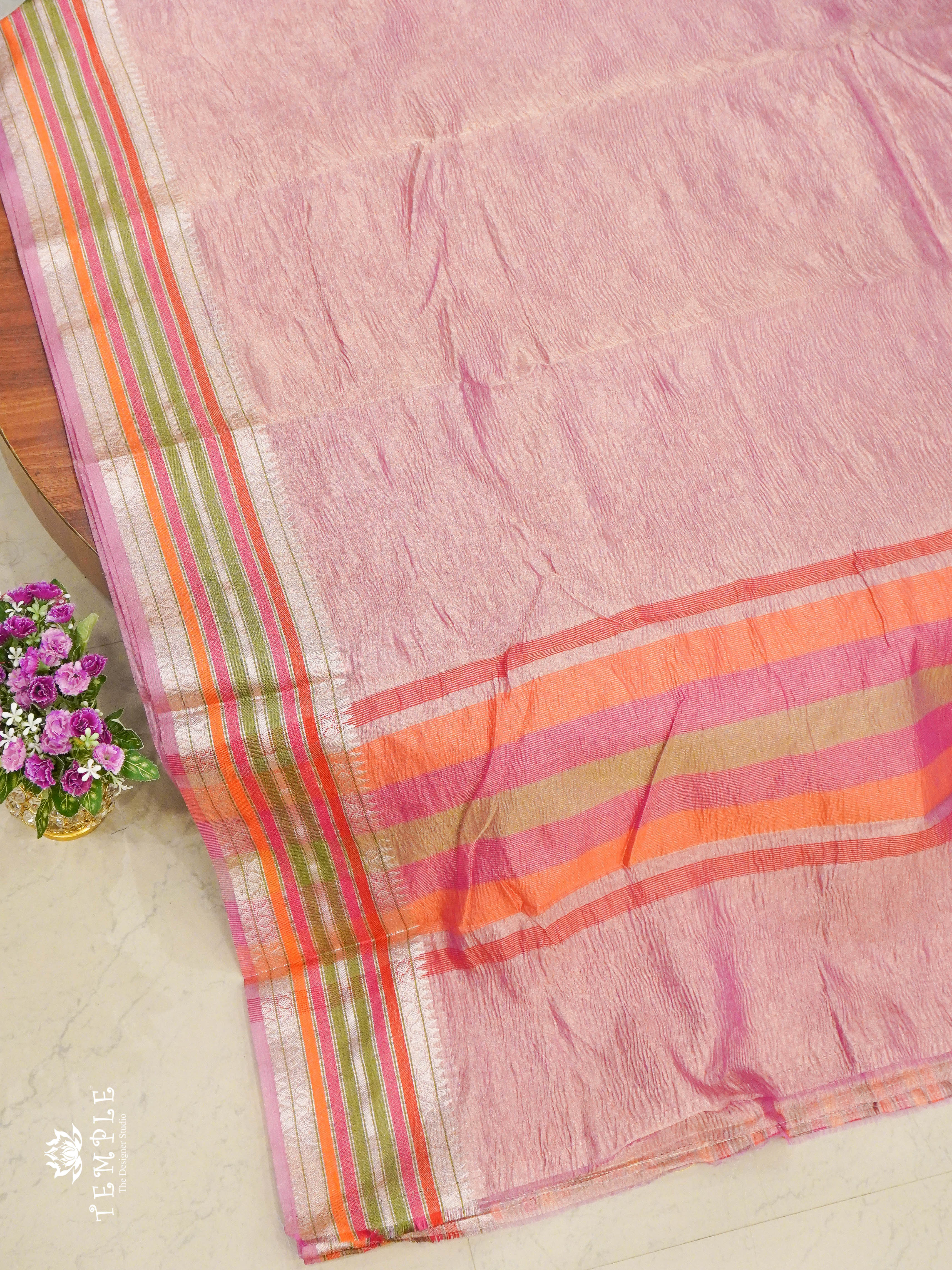 Crushed Tissue Saree | TTDS1342 | Sparkling Deals