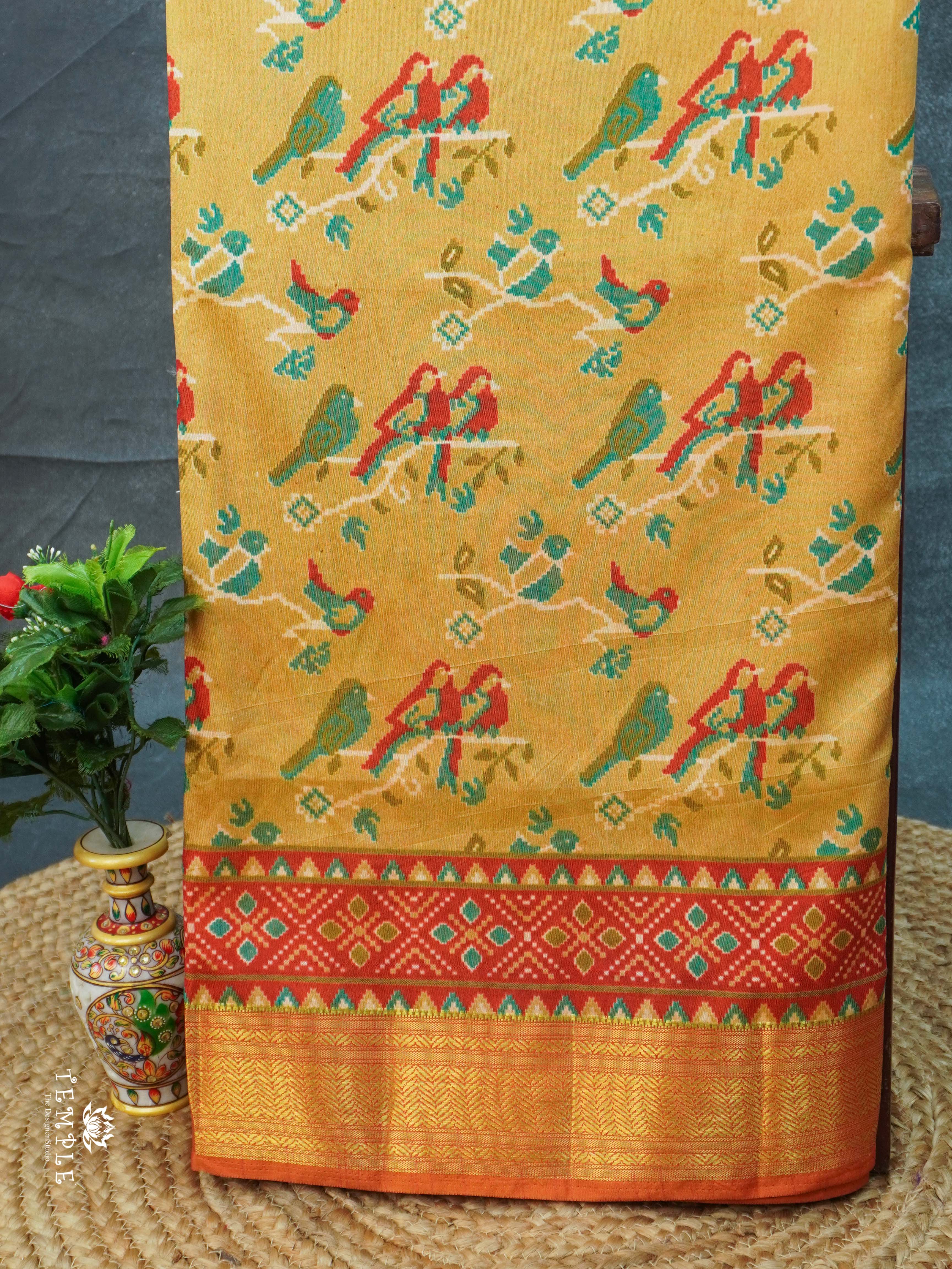 Printed Art Silk Saree | TTDS2241