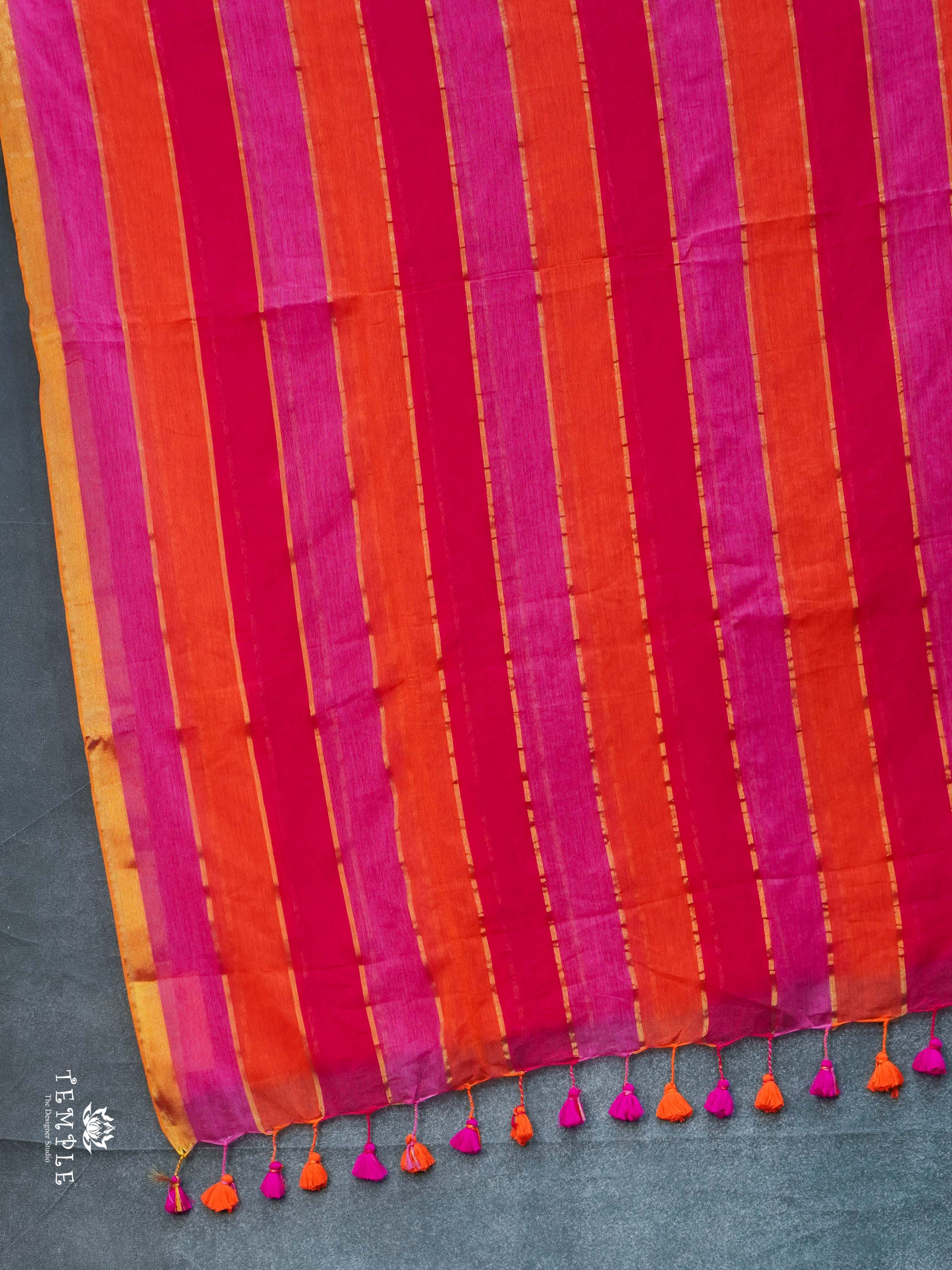 Rainbow Pattern Mul Cotton Saree | TTDS2103 | PRE BOOKING