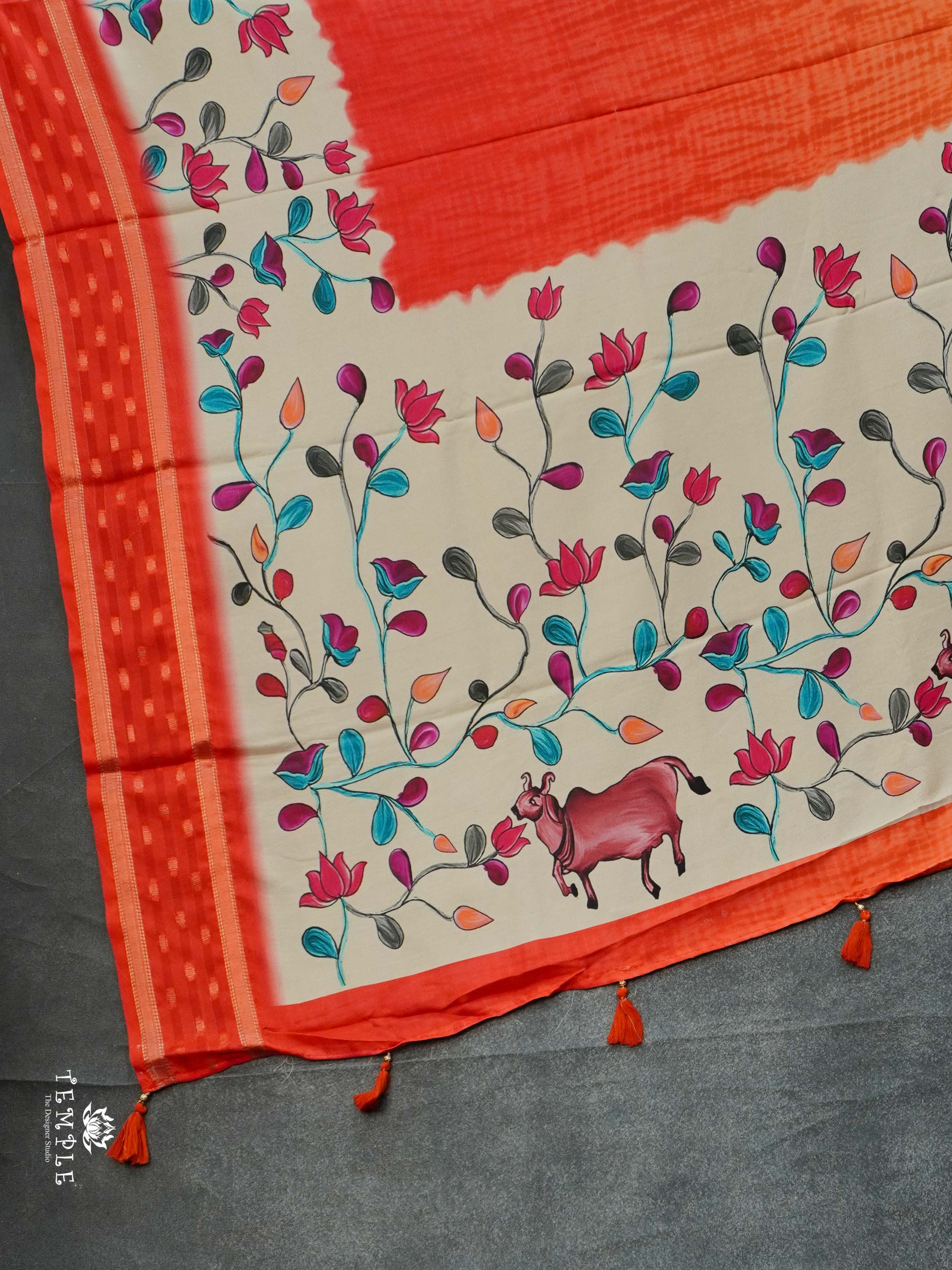 Semi Crepe Saree With Triple Shades | TTDS2303