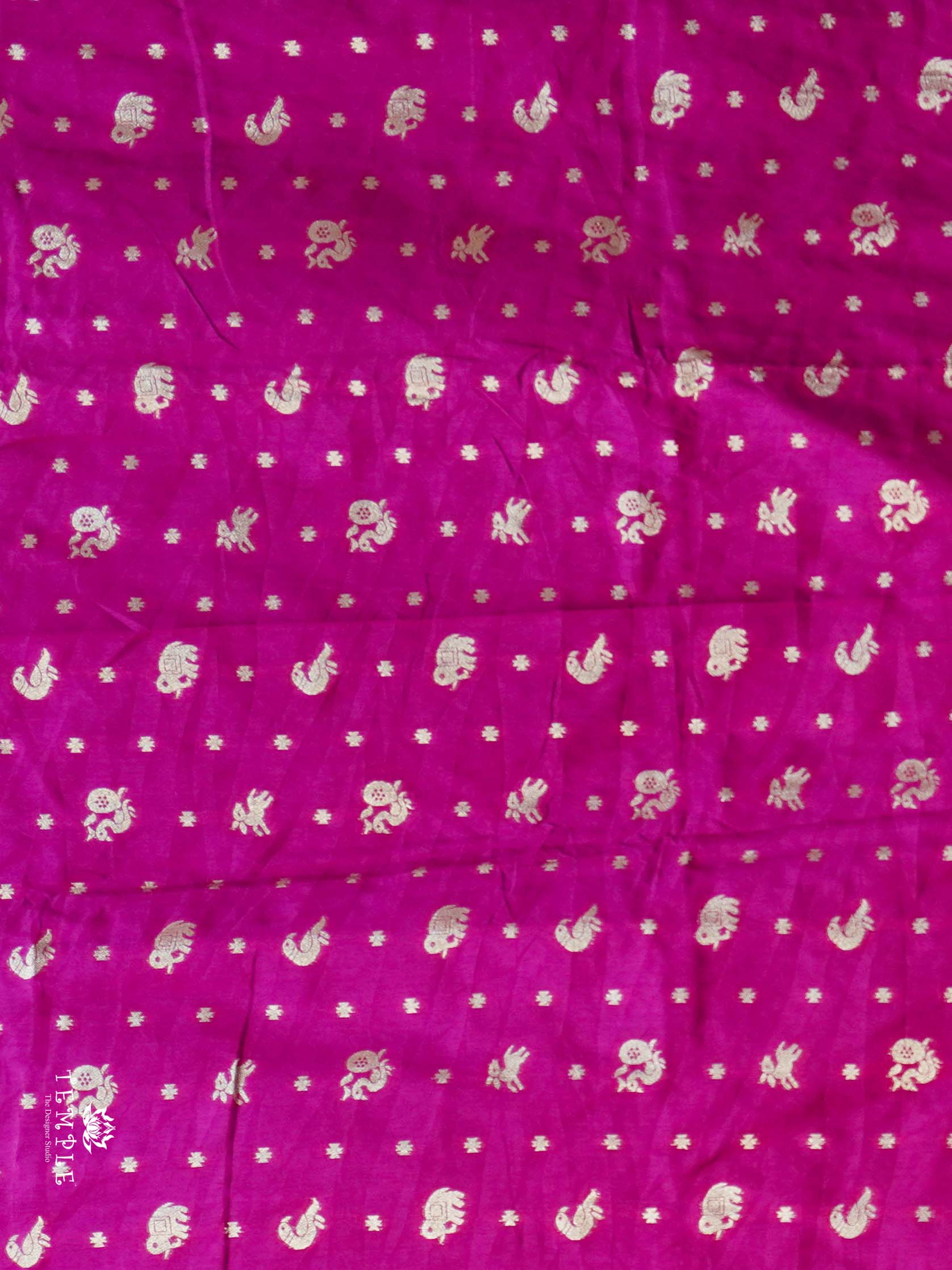 Floral With Creeper Printed Saree(pink) | TTDS2258