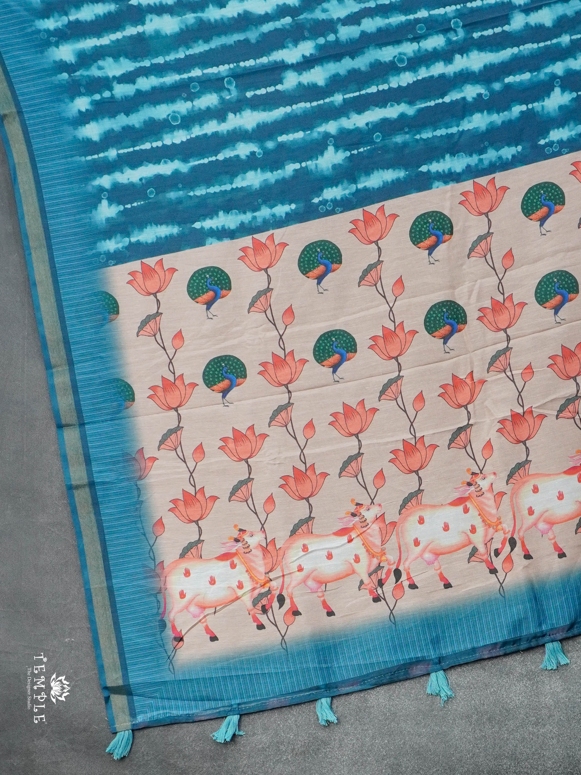 Shibori Print Cotton Saree | TTDS2800