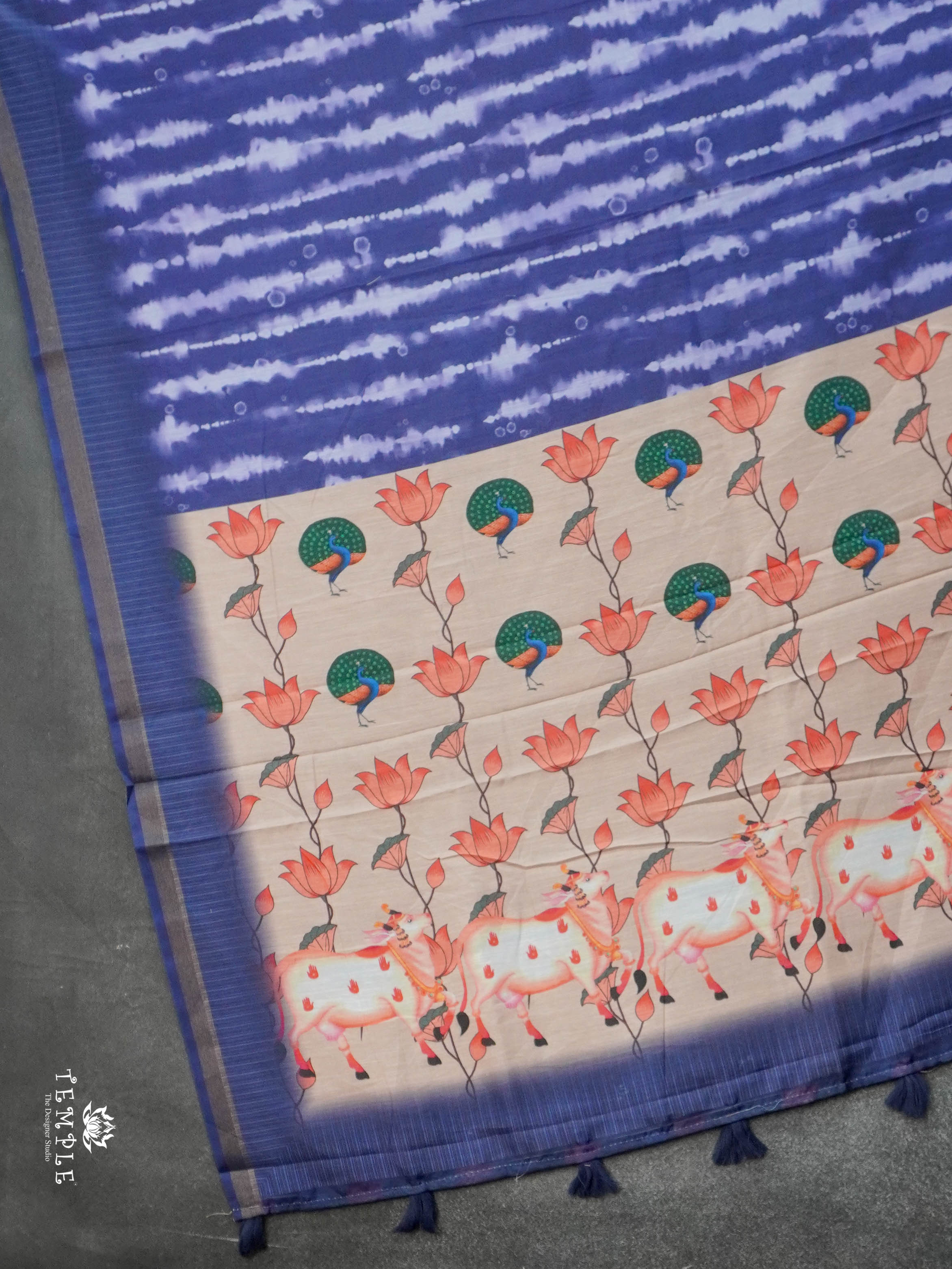 Shibori Print Cotton Saree | TTDS2800