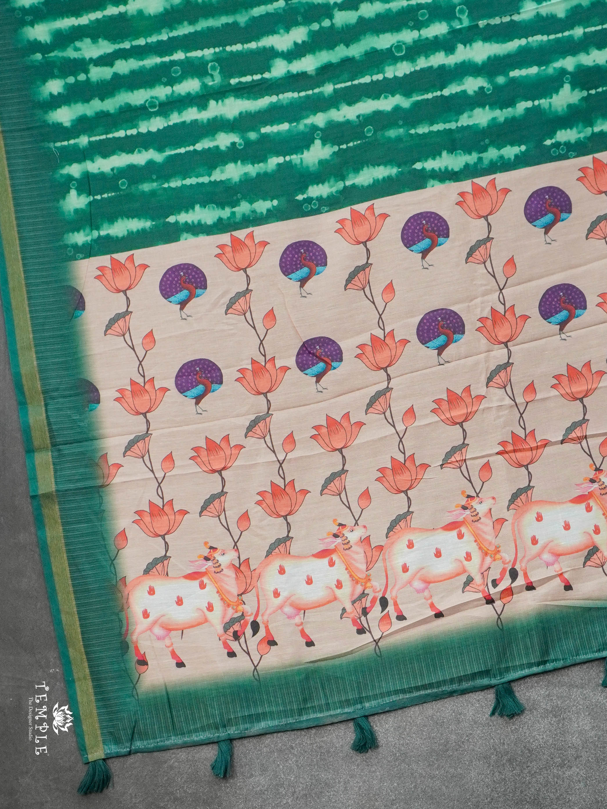 Shibori Print Cotton Saree | TTDS2800