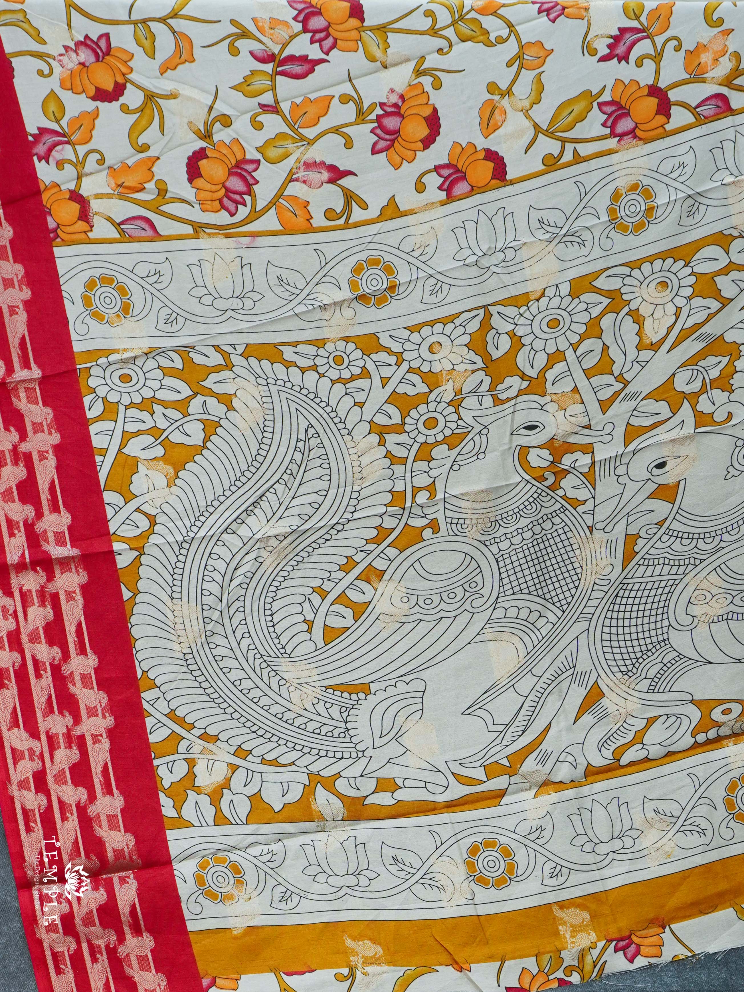 Floral With Creeper Printed Saree | TTDS2258