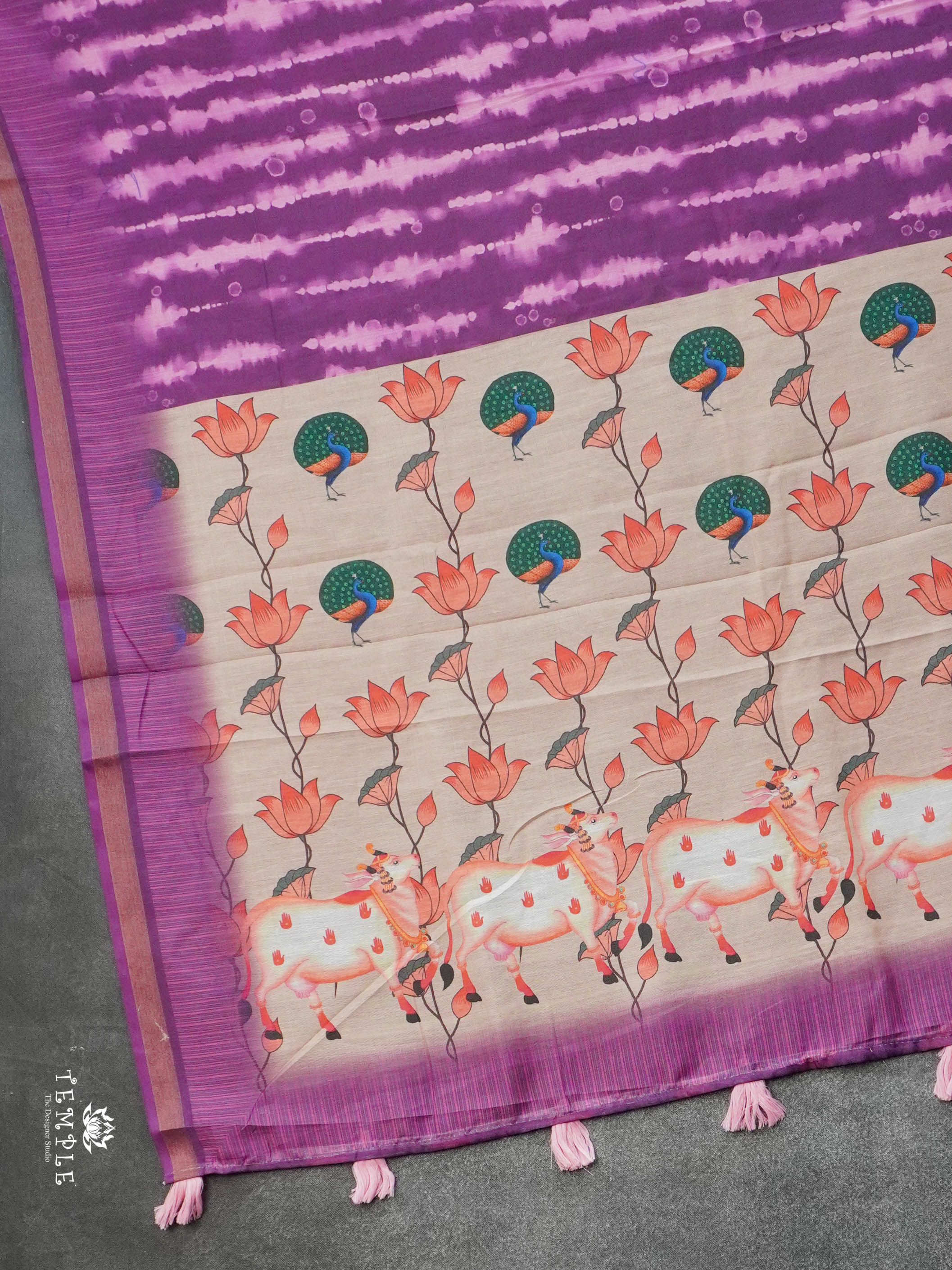 Shibori Print Cotton Saree | TTDS2800