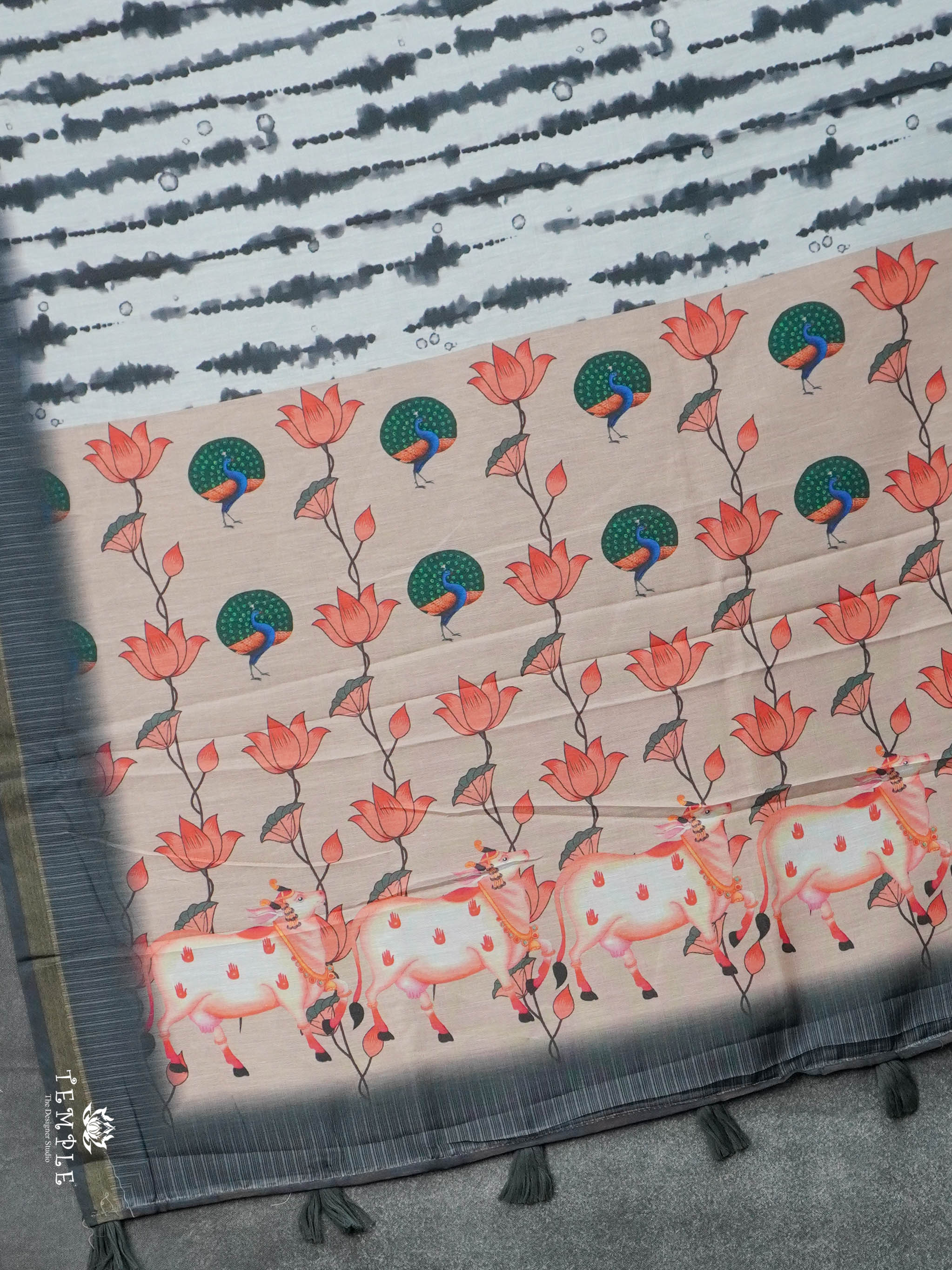 Shibori Print Cotton Saree | TTDS2800