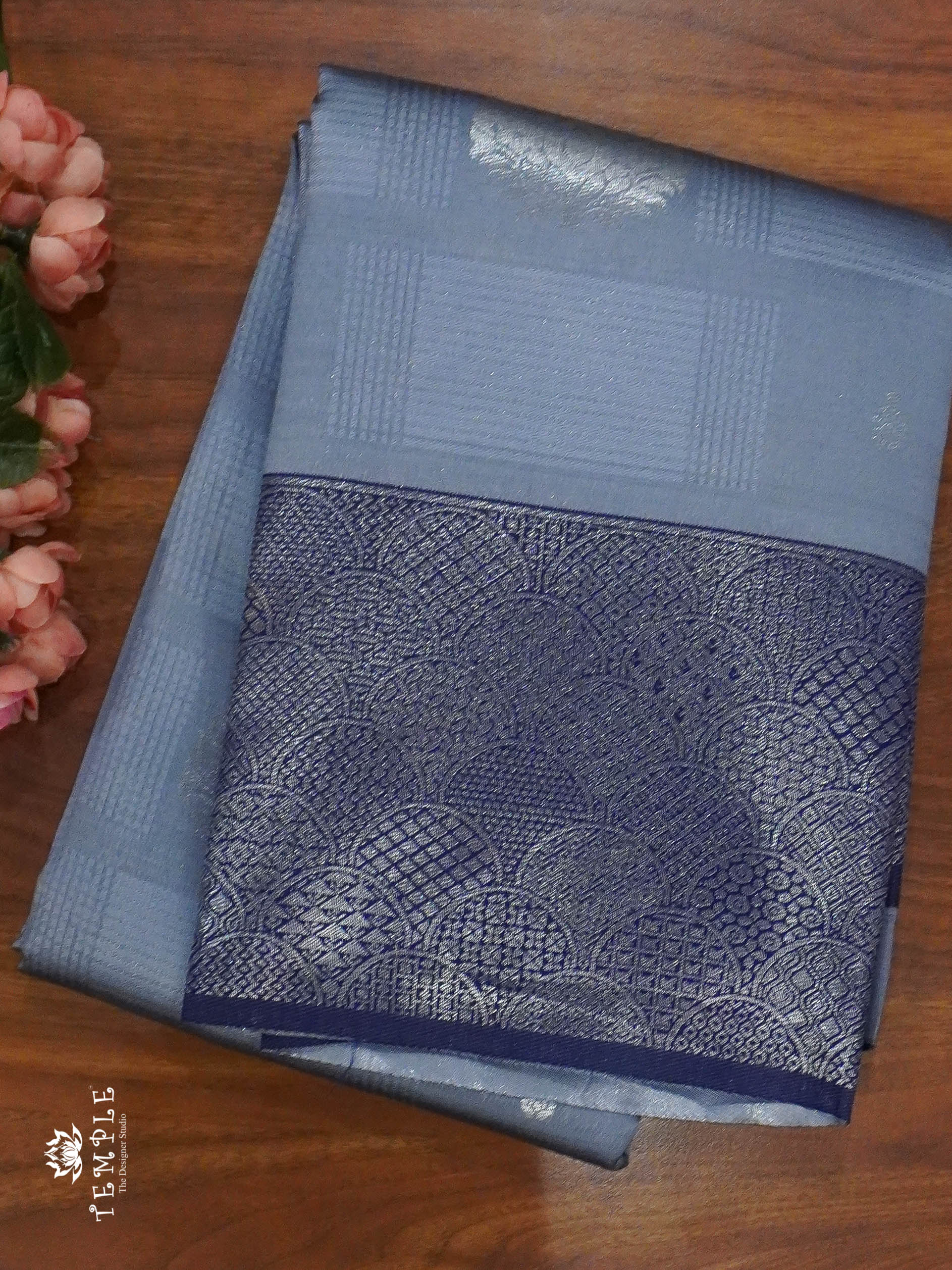 Semi Kanchi Silk Saree(Grey) | TTDS1356 | Sparkling Deals