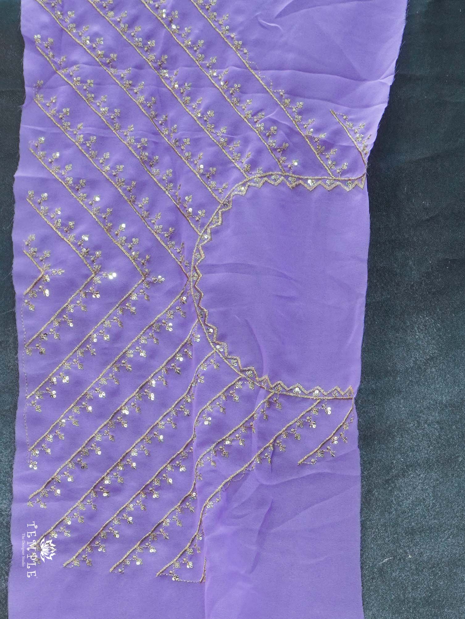 Georgette Saree with Designer Blouse | TTDS2243