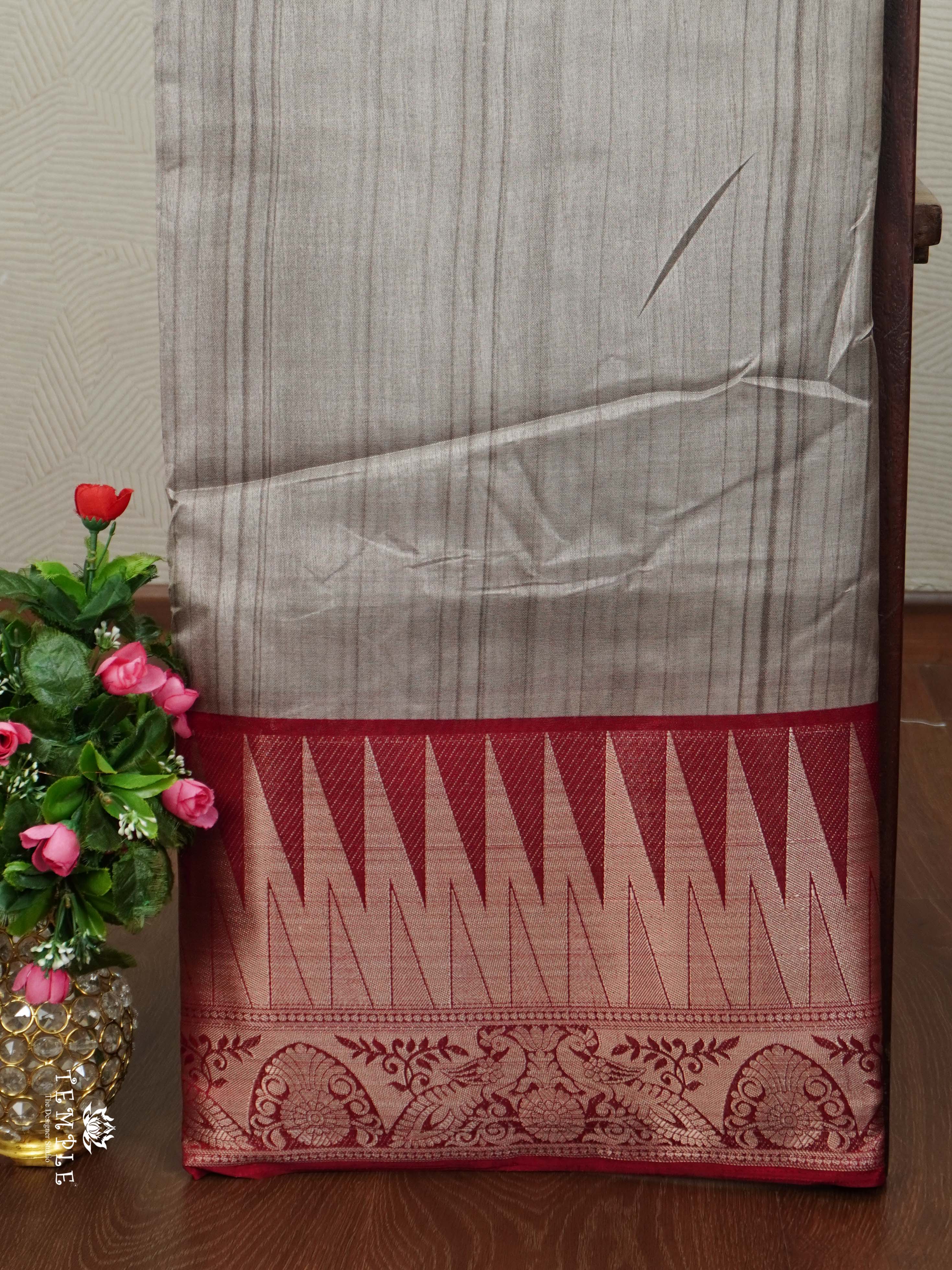 Fancy Saree with Temple Border | TTDS2320