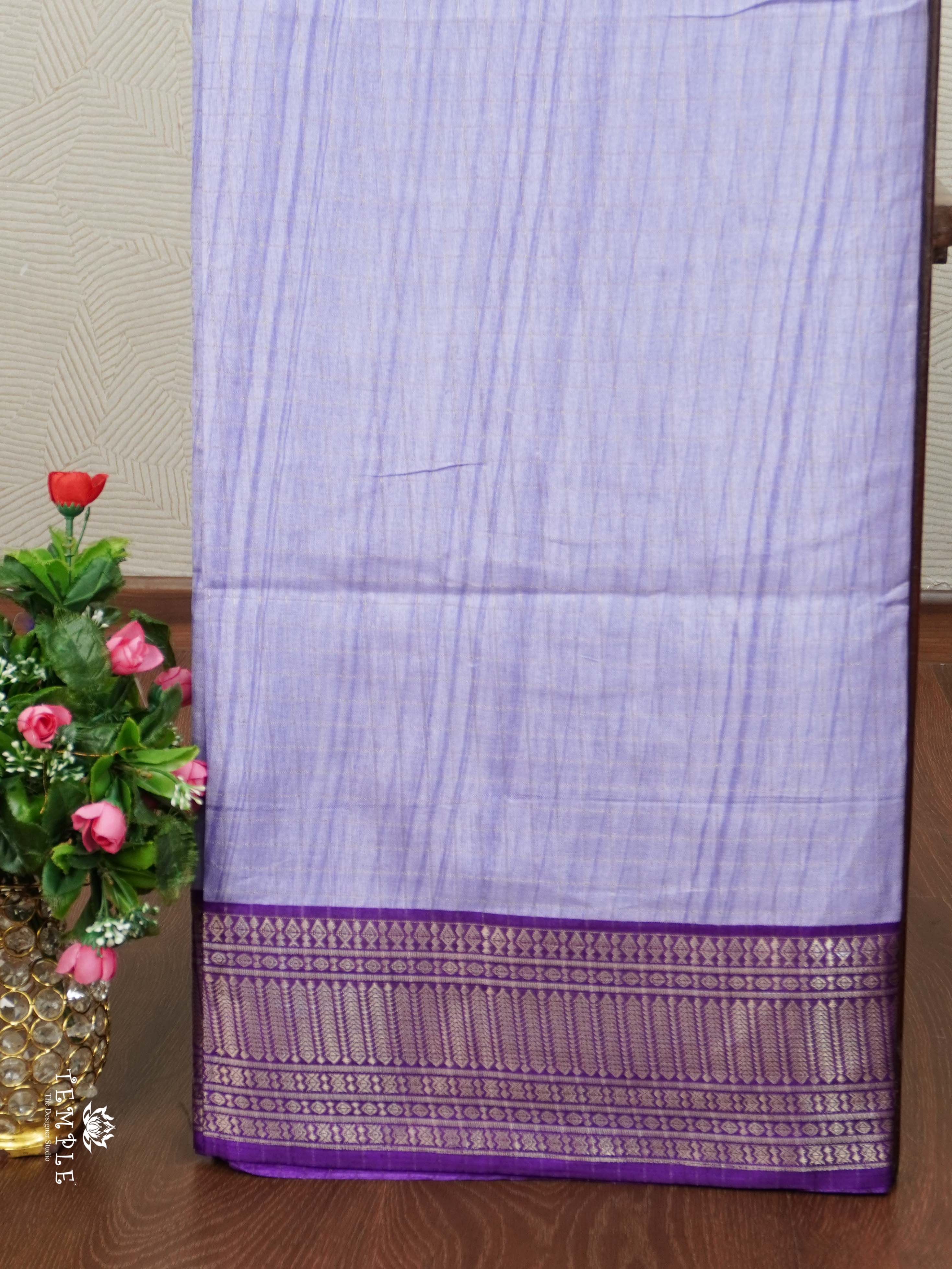 Fancy Saree with Checked Pattern | TTDS2321