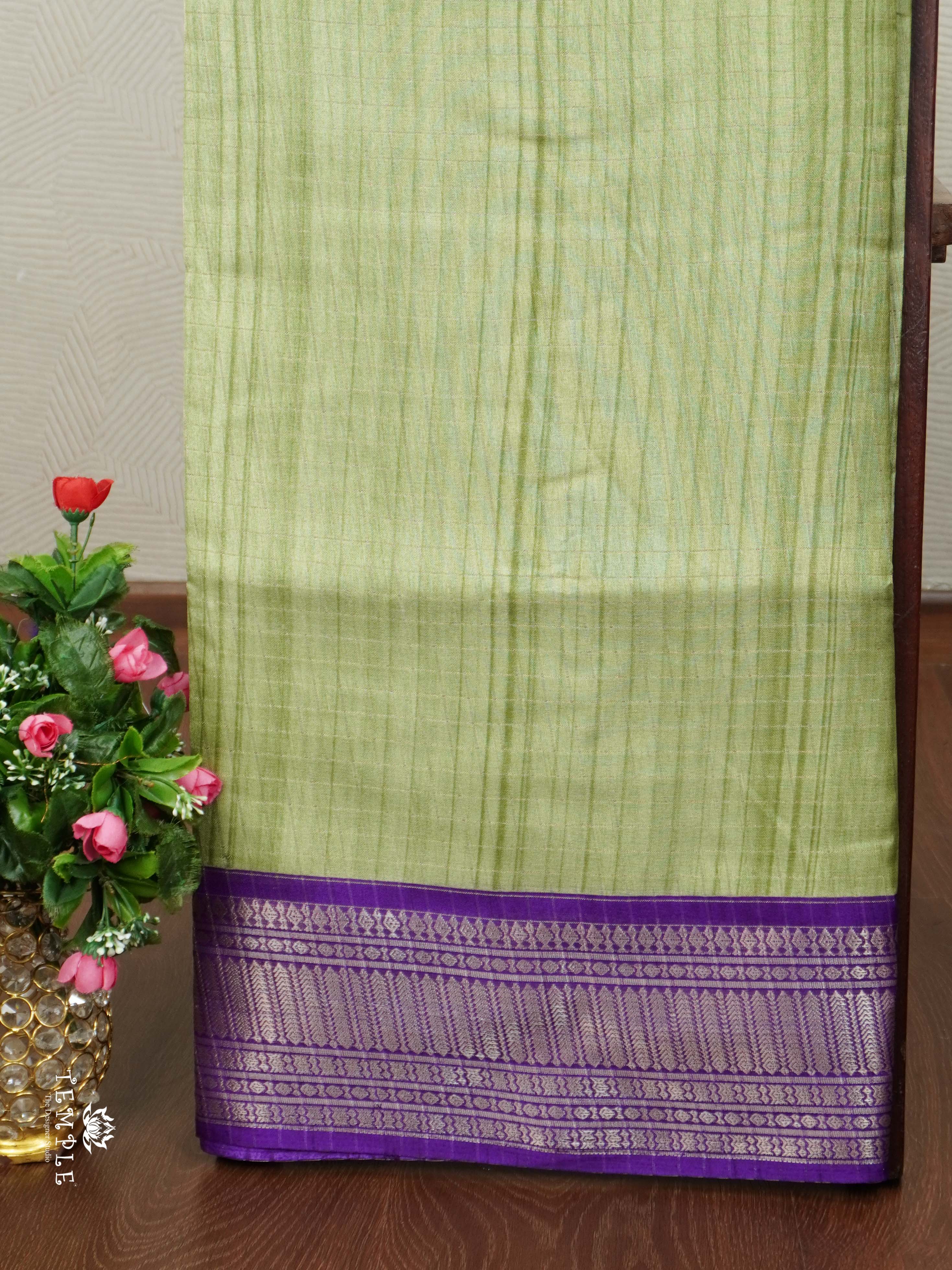 Fancy Saree with Checked Pattern | TTDS2321