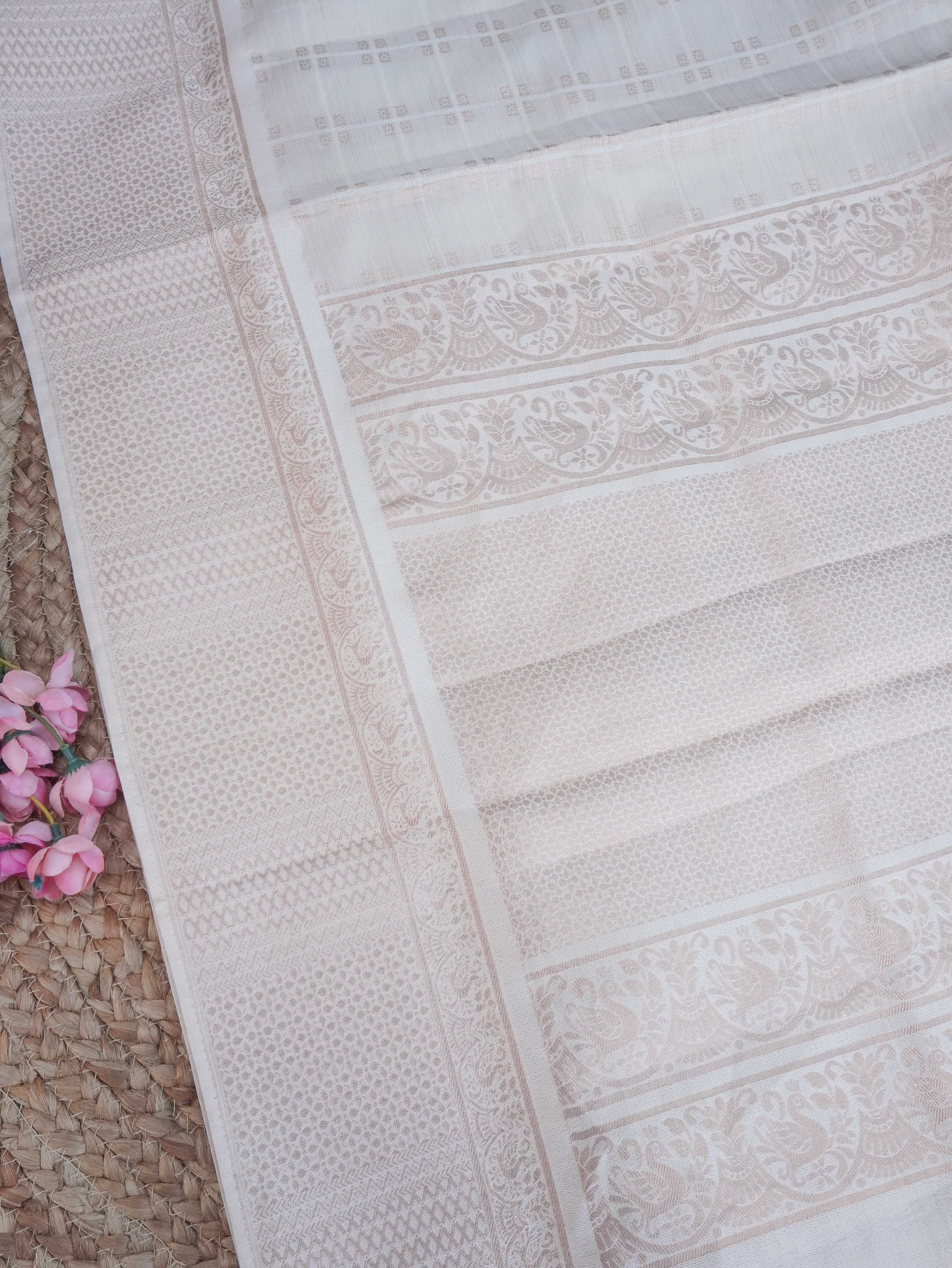 Semi Tussar Silk Saree | TTDS3235