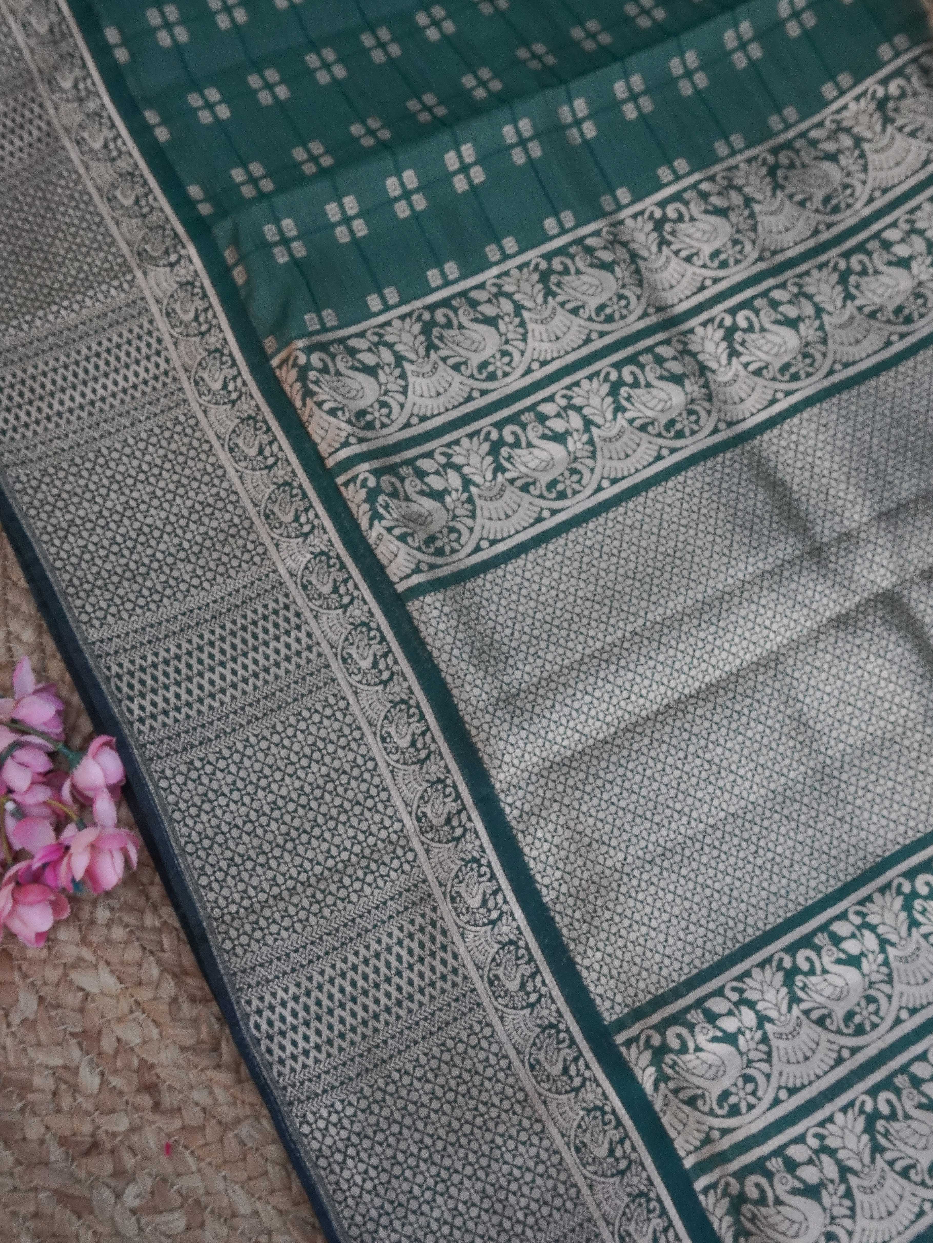 Semi Tussar Silk Saree | TTDS3235