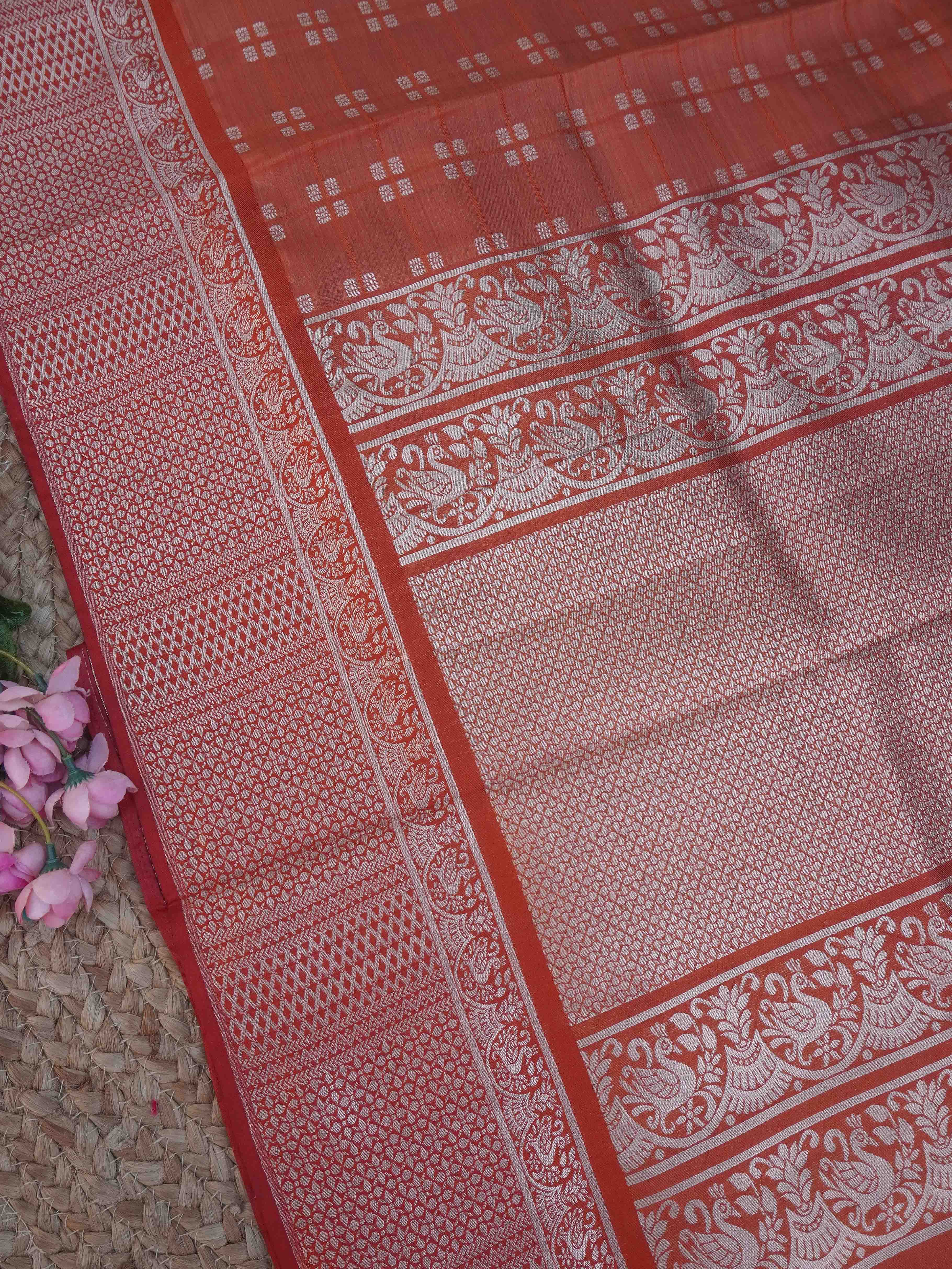 Semi Tussar Silk Saree | TTDS3235