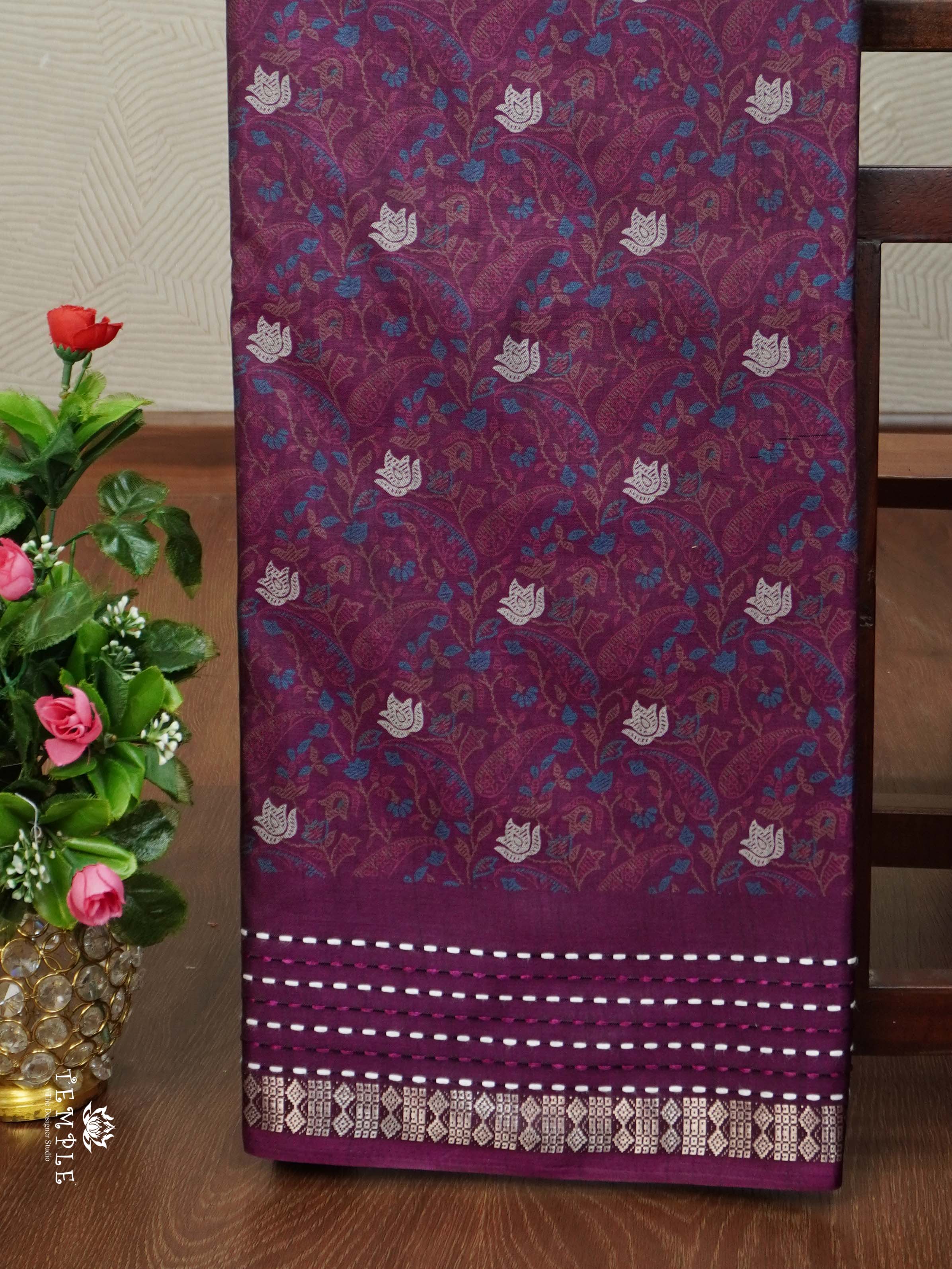 Printed Dola Silk Saree | TTDS2308