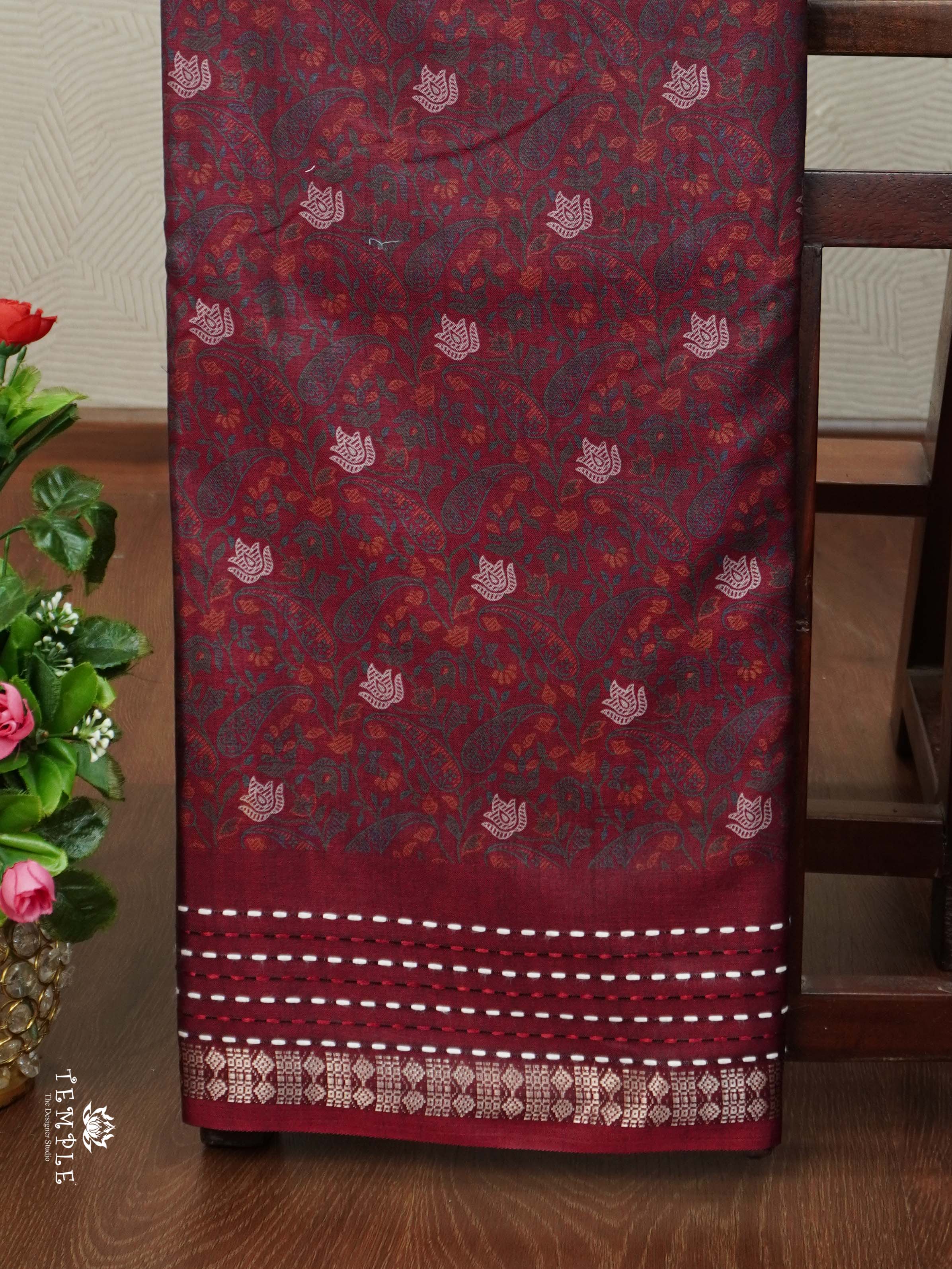 Printed Dola Silk Saree | TTDS2308