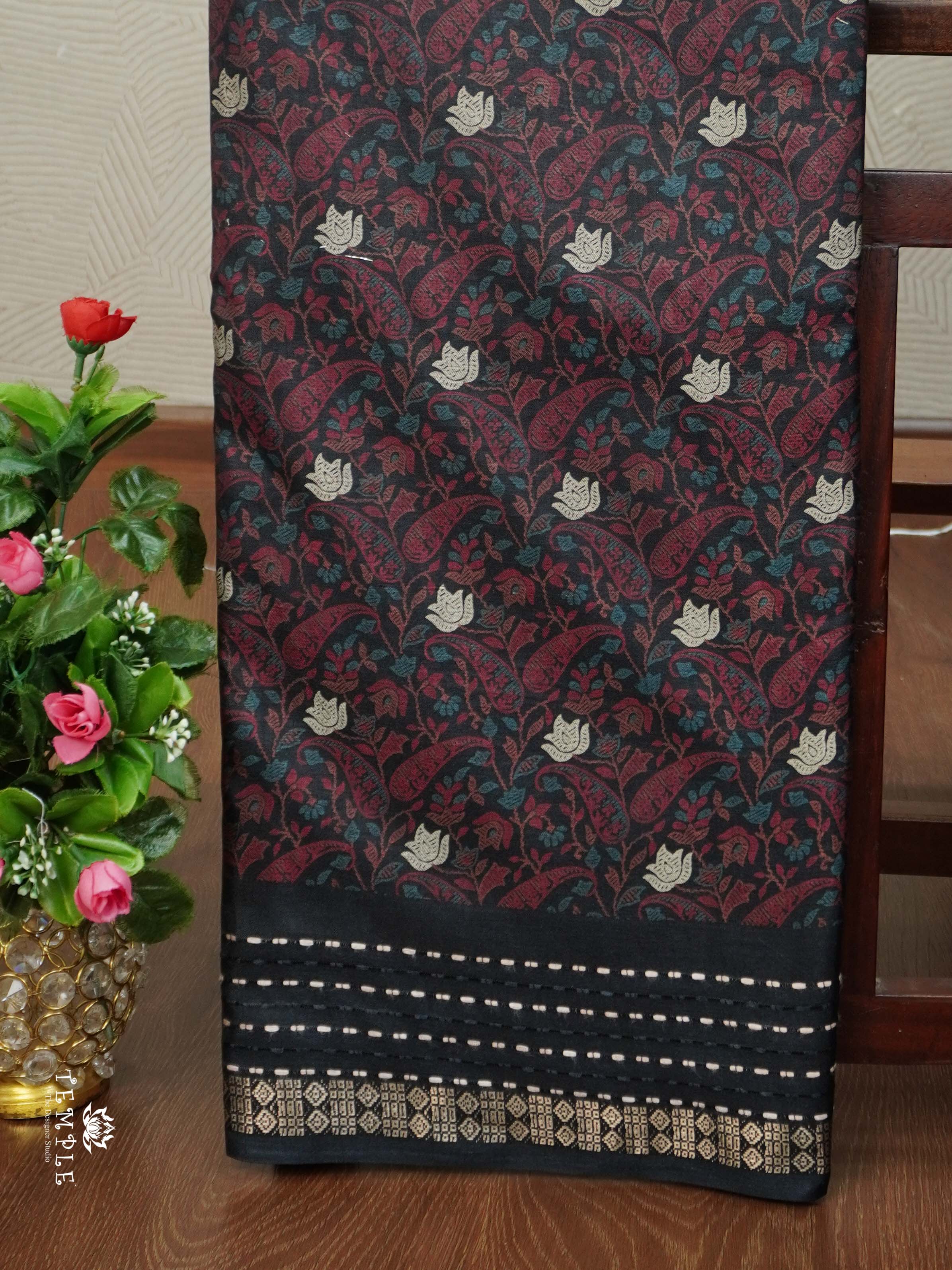 Printed Dola Silk Saree | TTDS2308