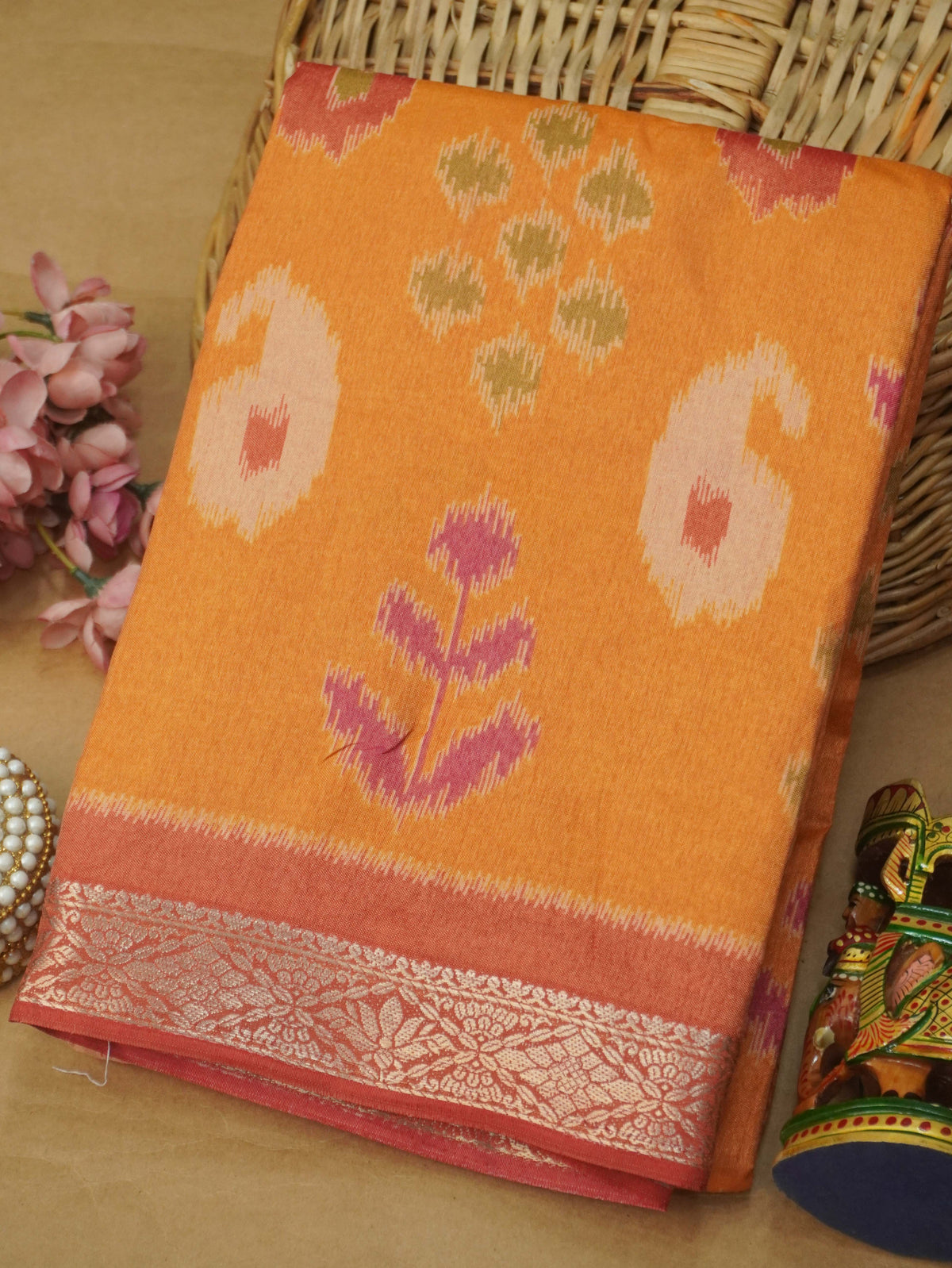 Semi Kanchi Silk Saree | TTDS3655
