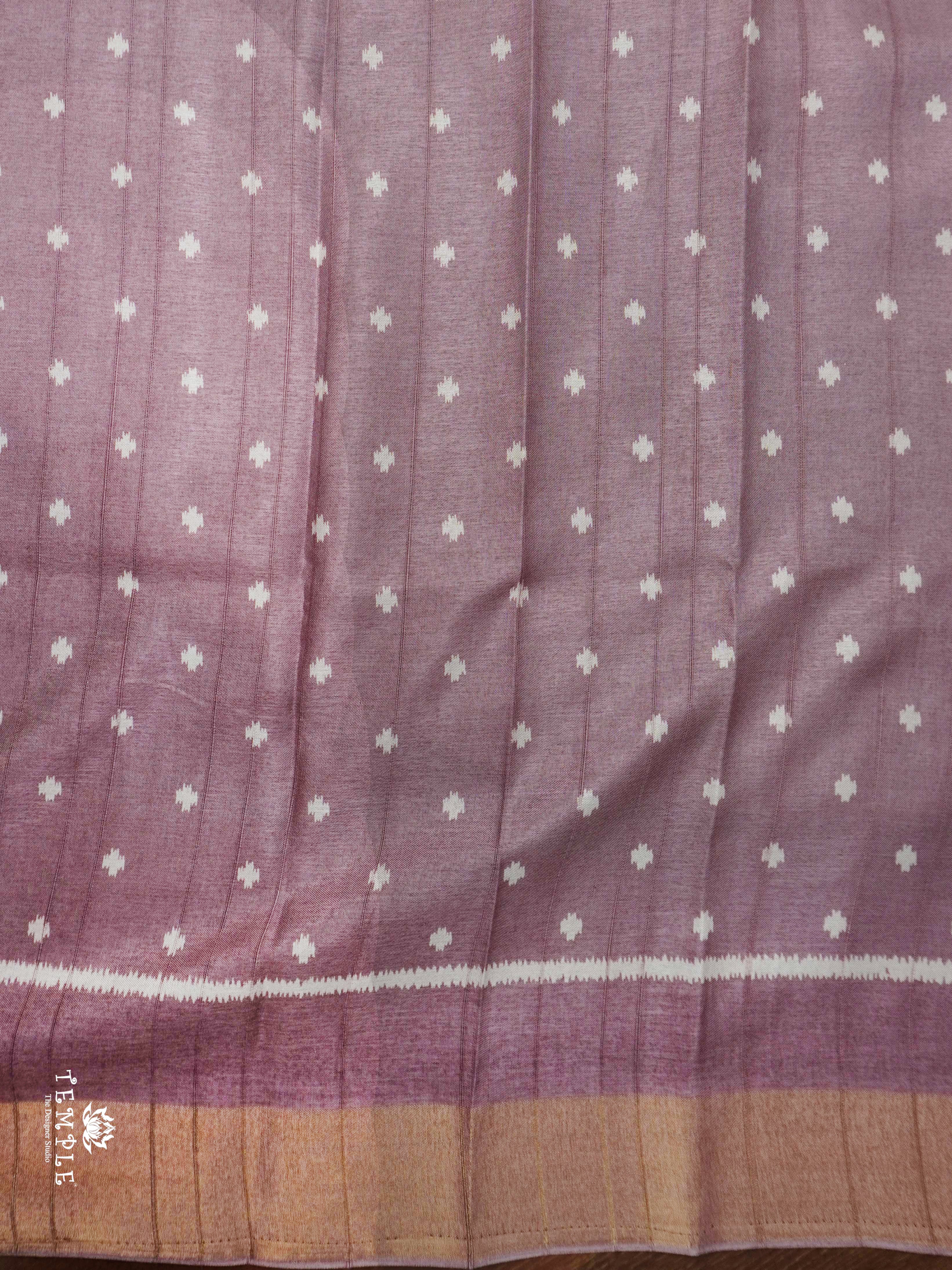 Printed Linen Cotton Saree | TTDS2307
