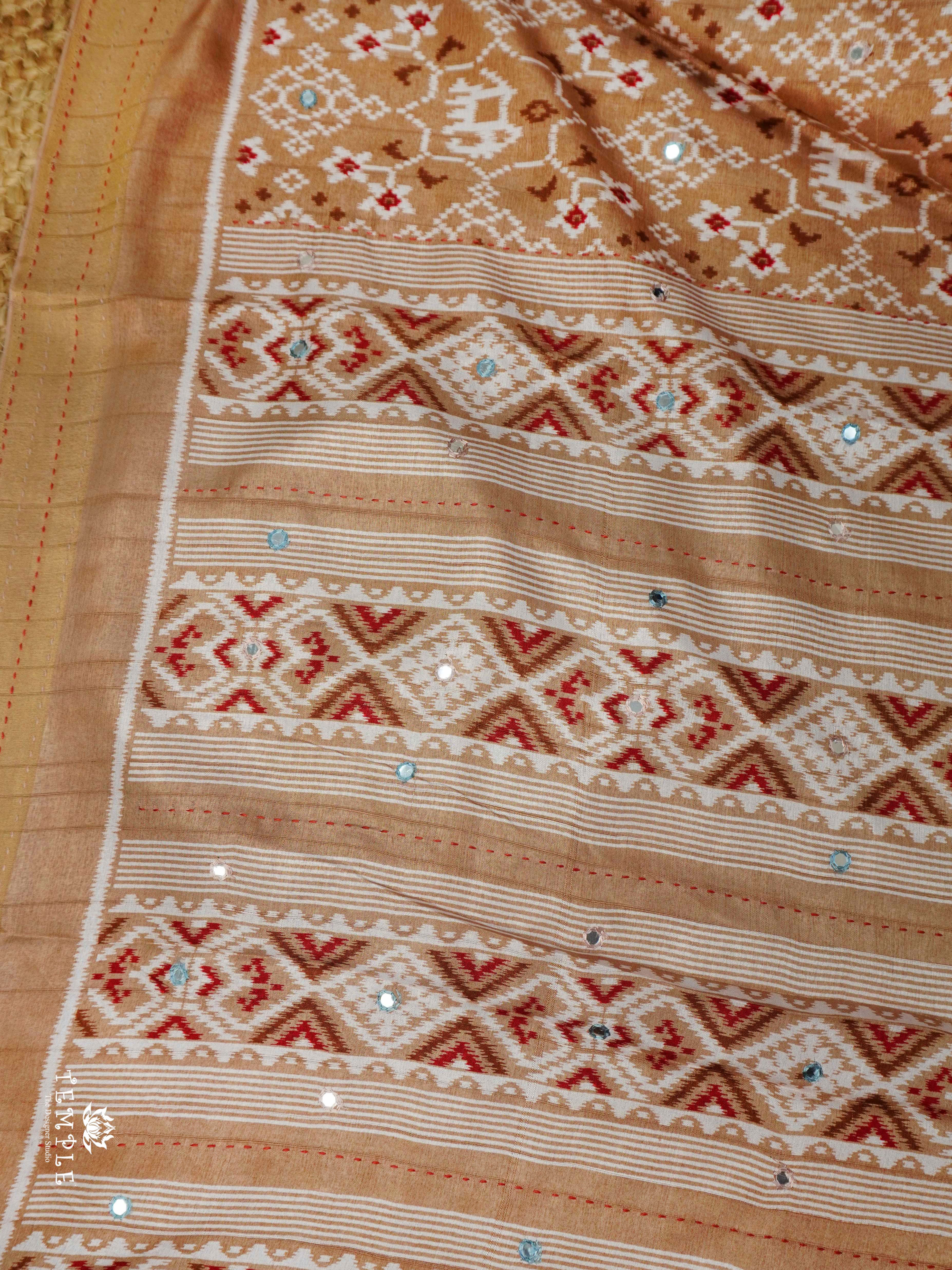 Printed Linen Cotton Saree | TTDS2307