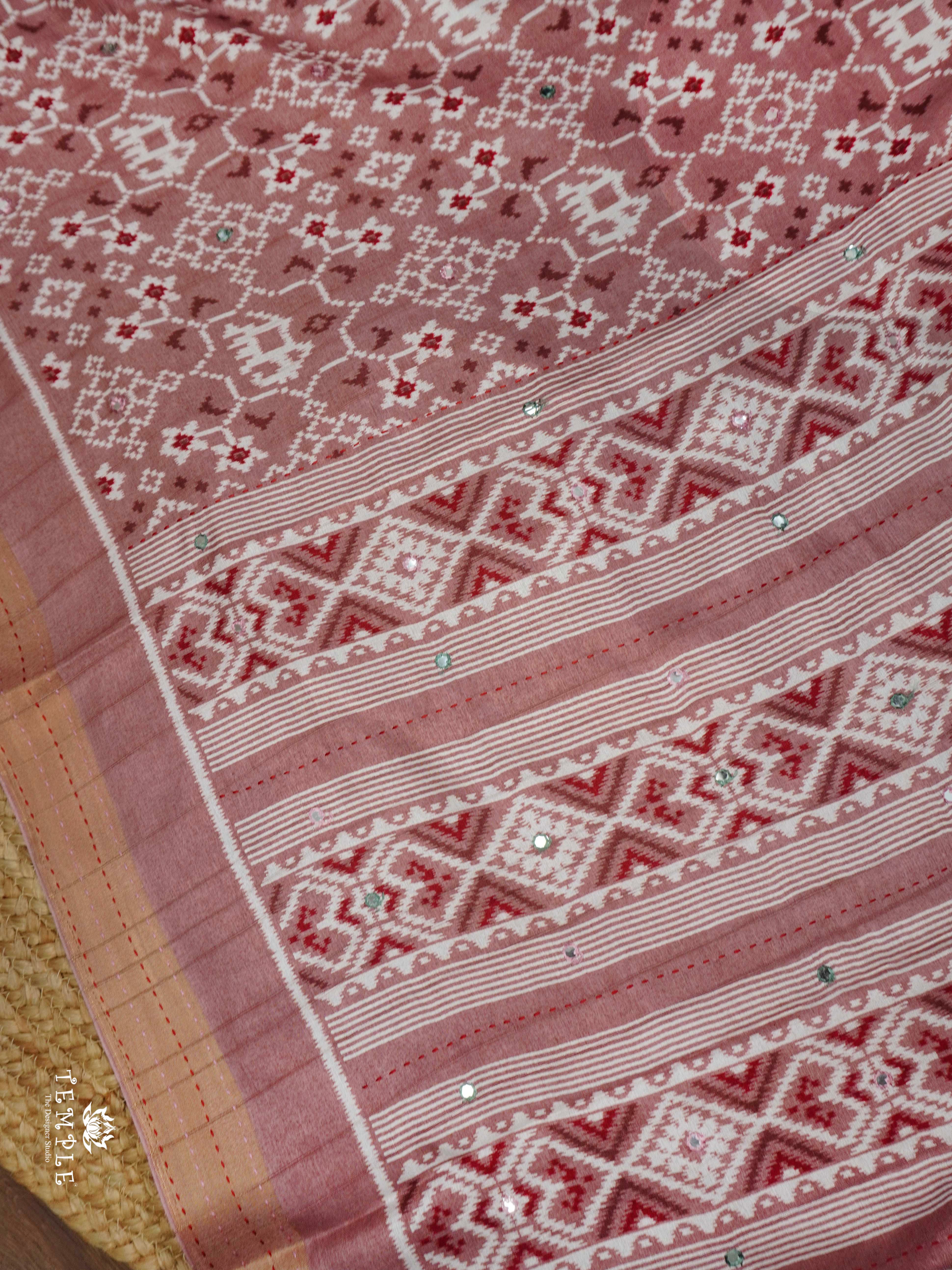 Printed Linen Cotton Saree | TTDS2307