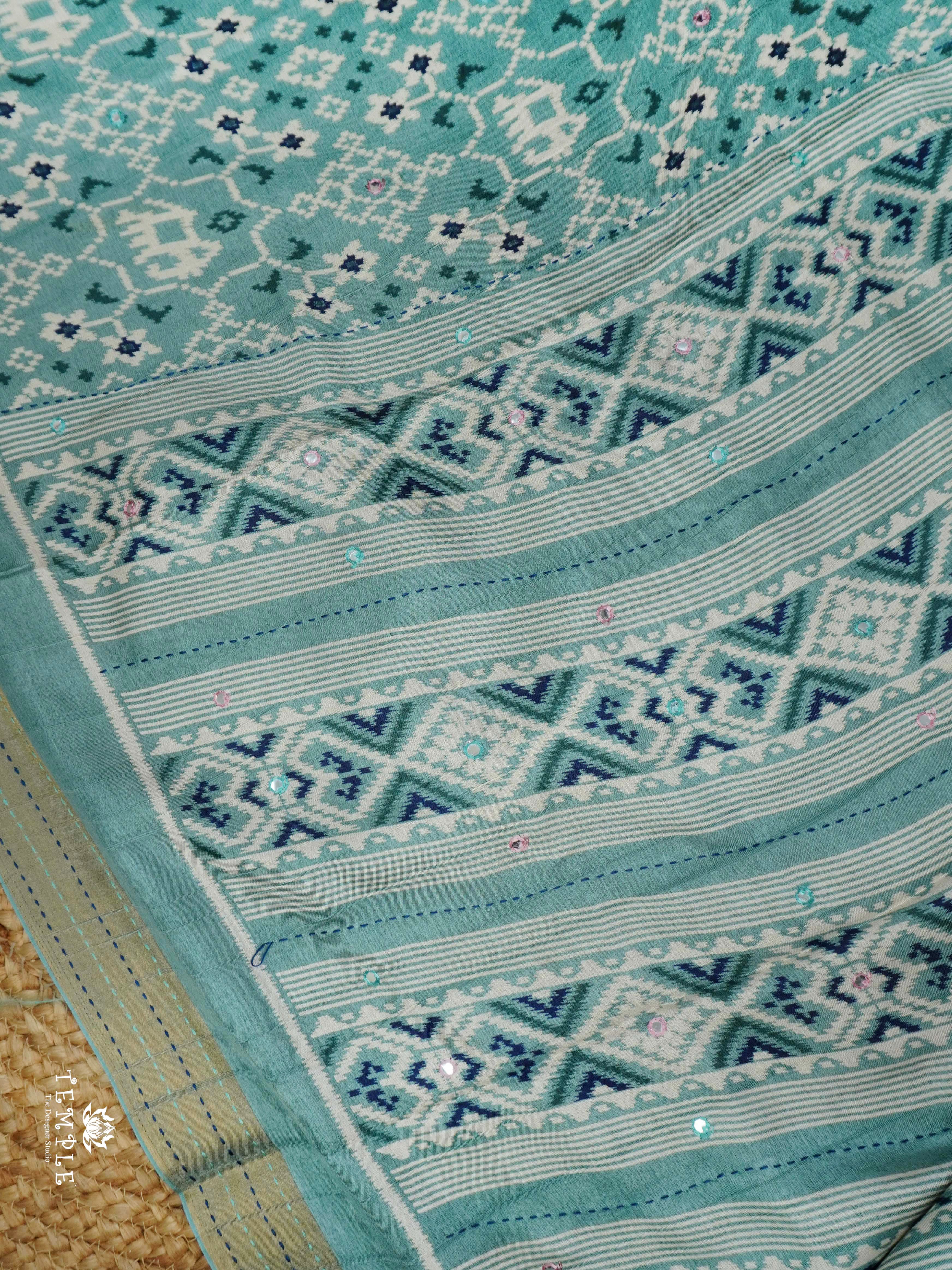 Printed Linen Cotton Saree | TTDS2307