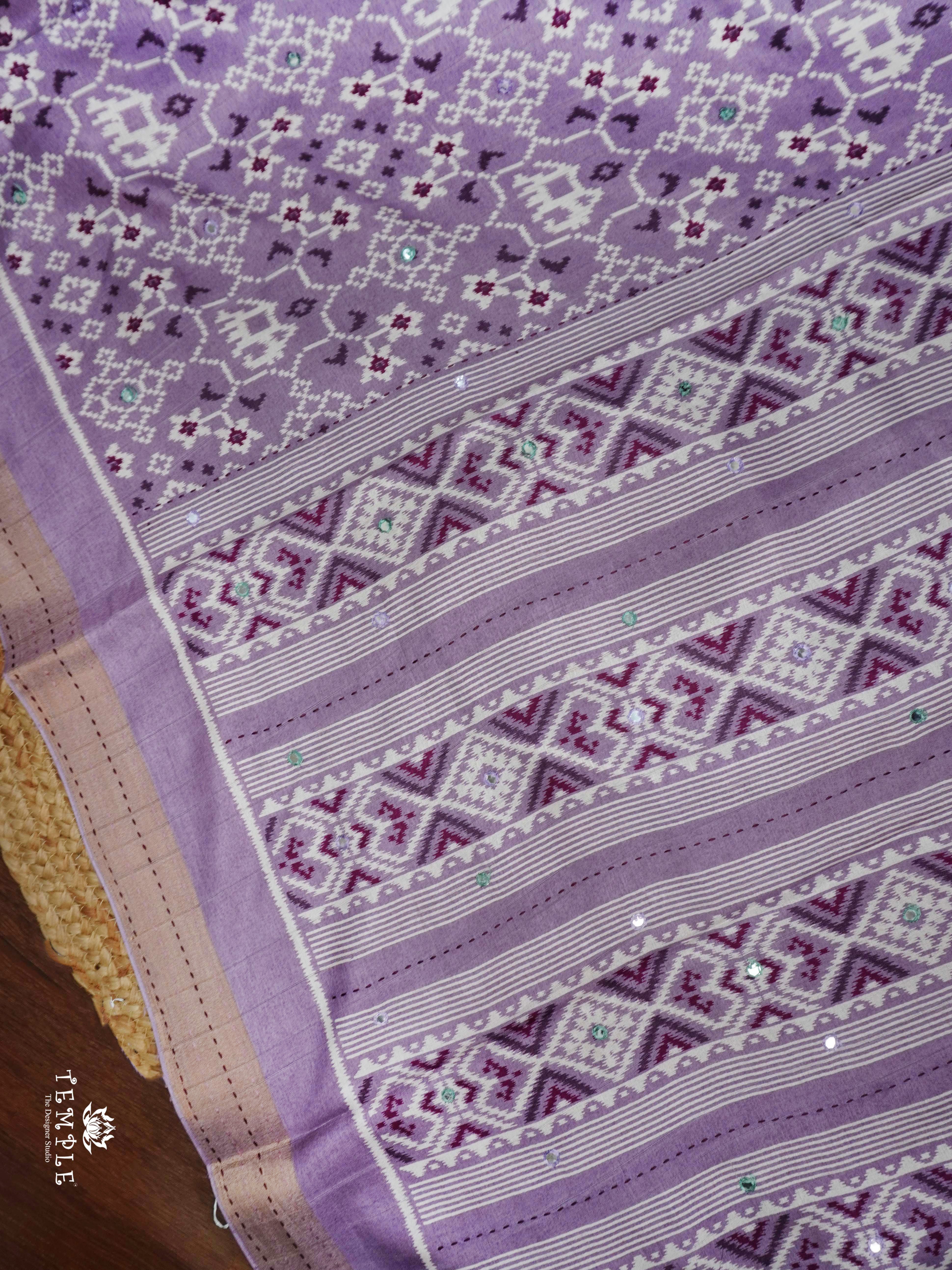 Printed Linen Cotton Saree | TTDS2307
